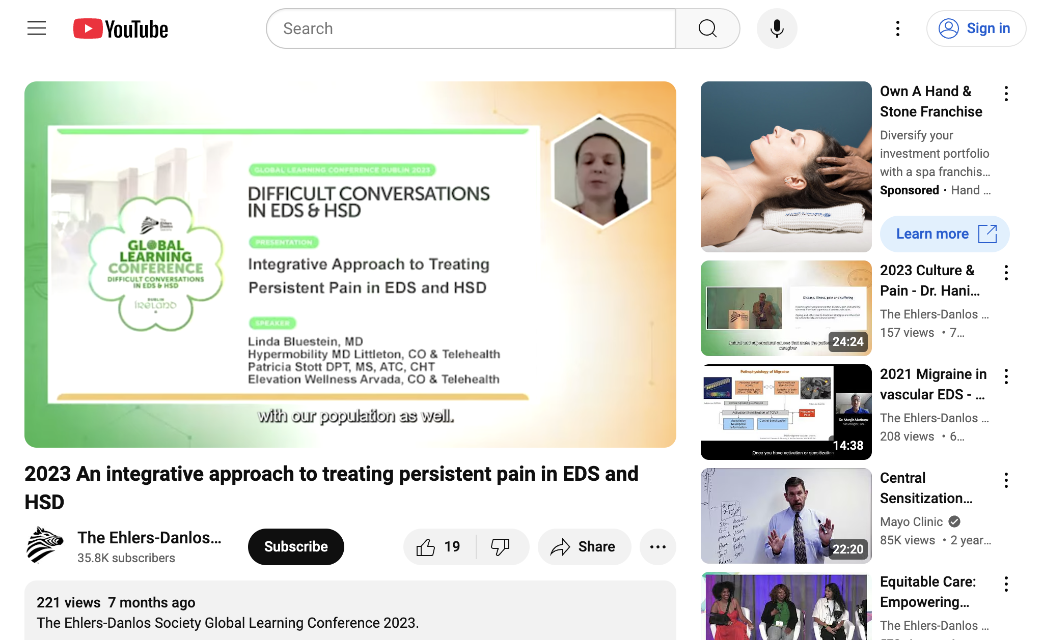 2023 An integrative approach to treating persistent pain in EDS and HSD