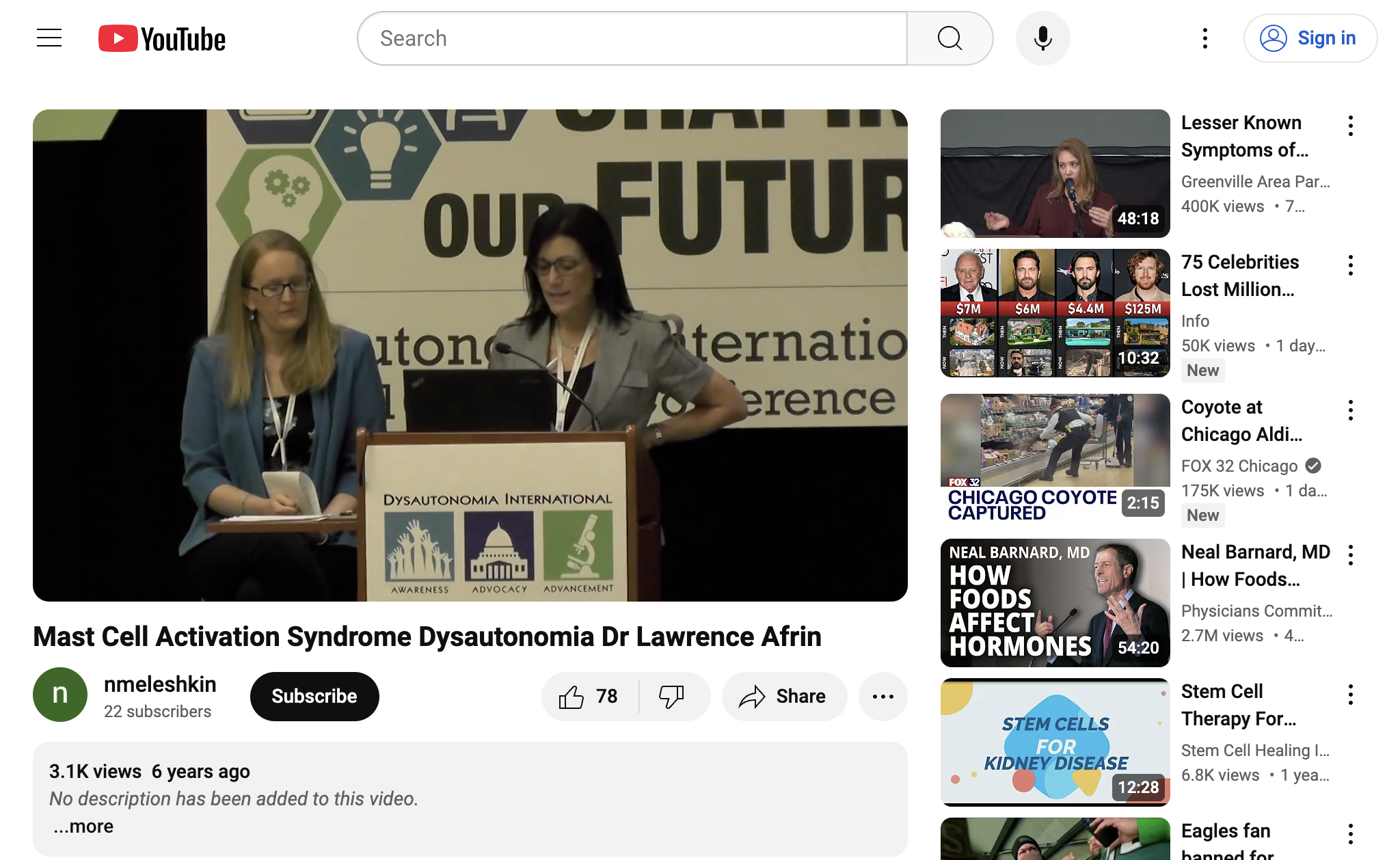 Mast Cell Activation Syndrome Dysautonomia   Dr  Lawrence Afrin