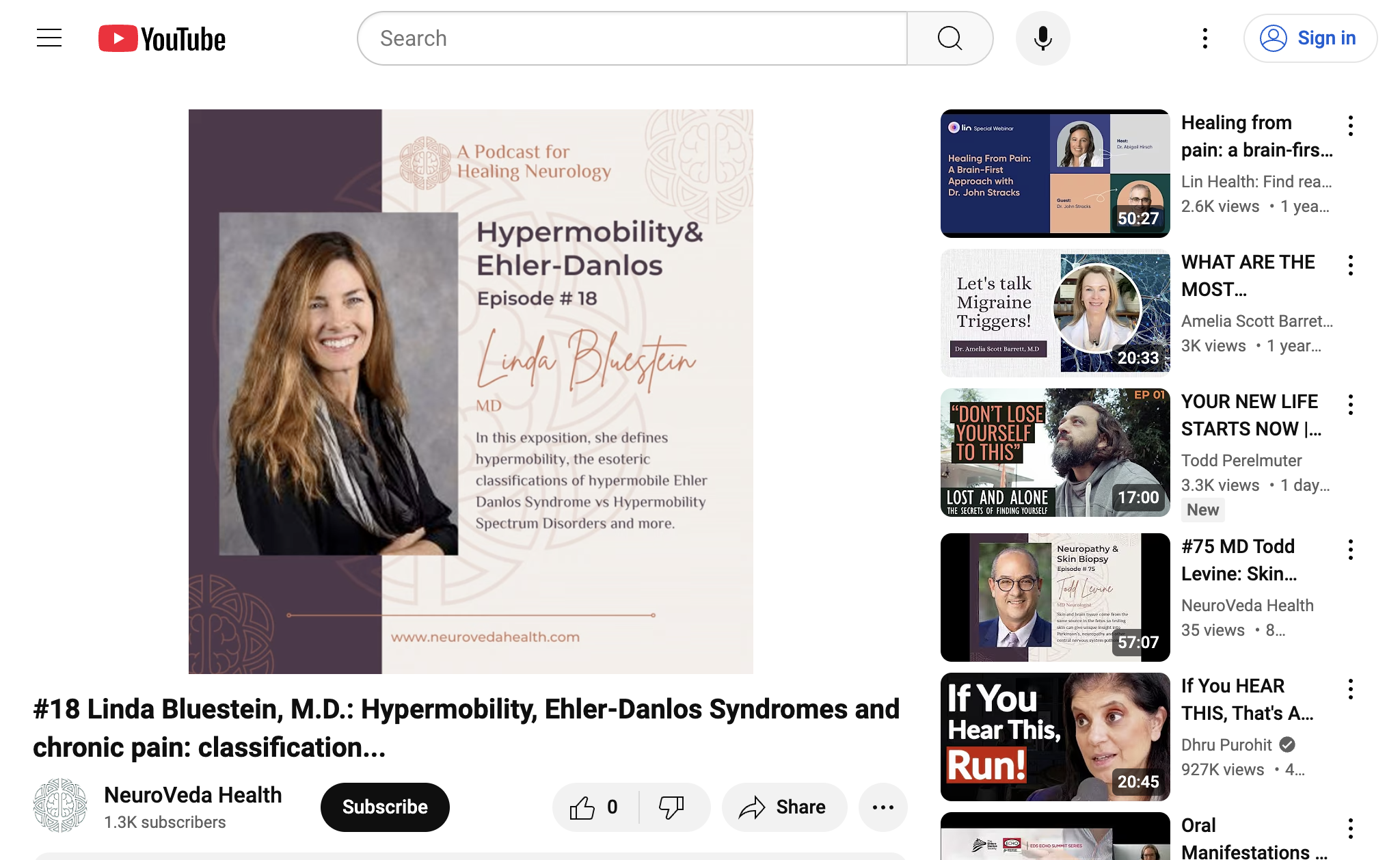 #18 Linda Bluestein, M.D.: Hypermobility, Ehler-Danlos Syndromes and chronic pain: classification...