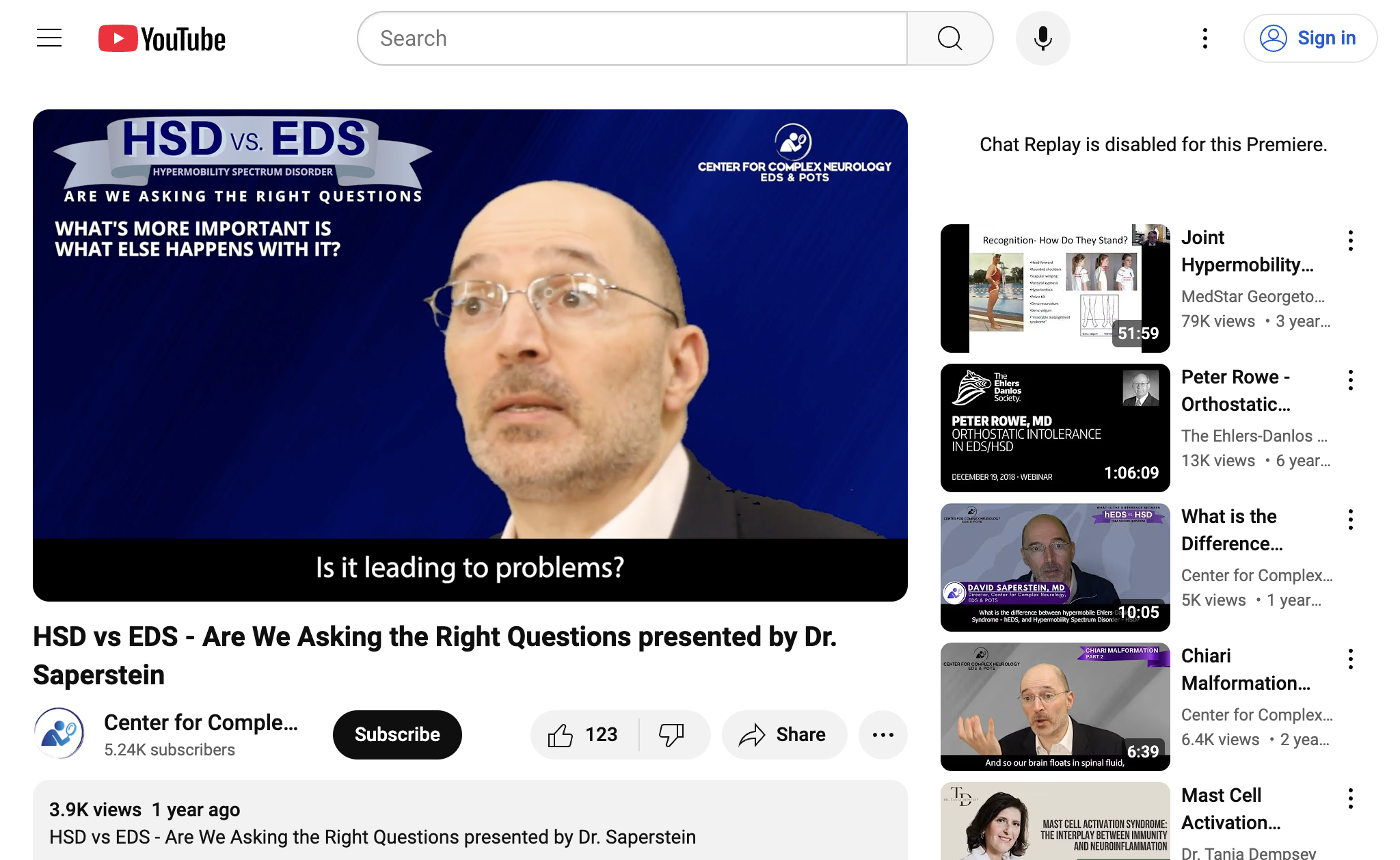 HSD vs EDS - Are We Asking the Right Questions presented by Dr. Saperstein