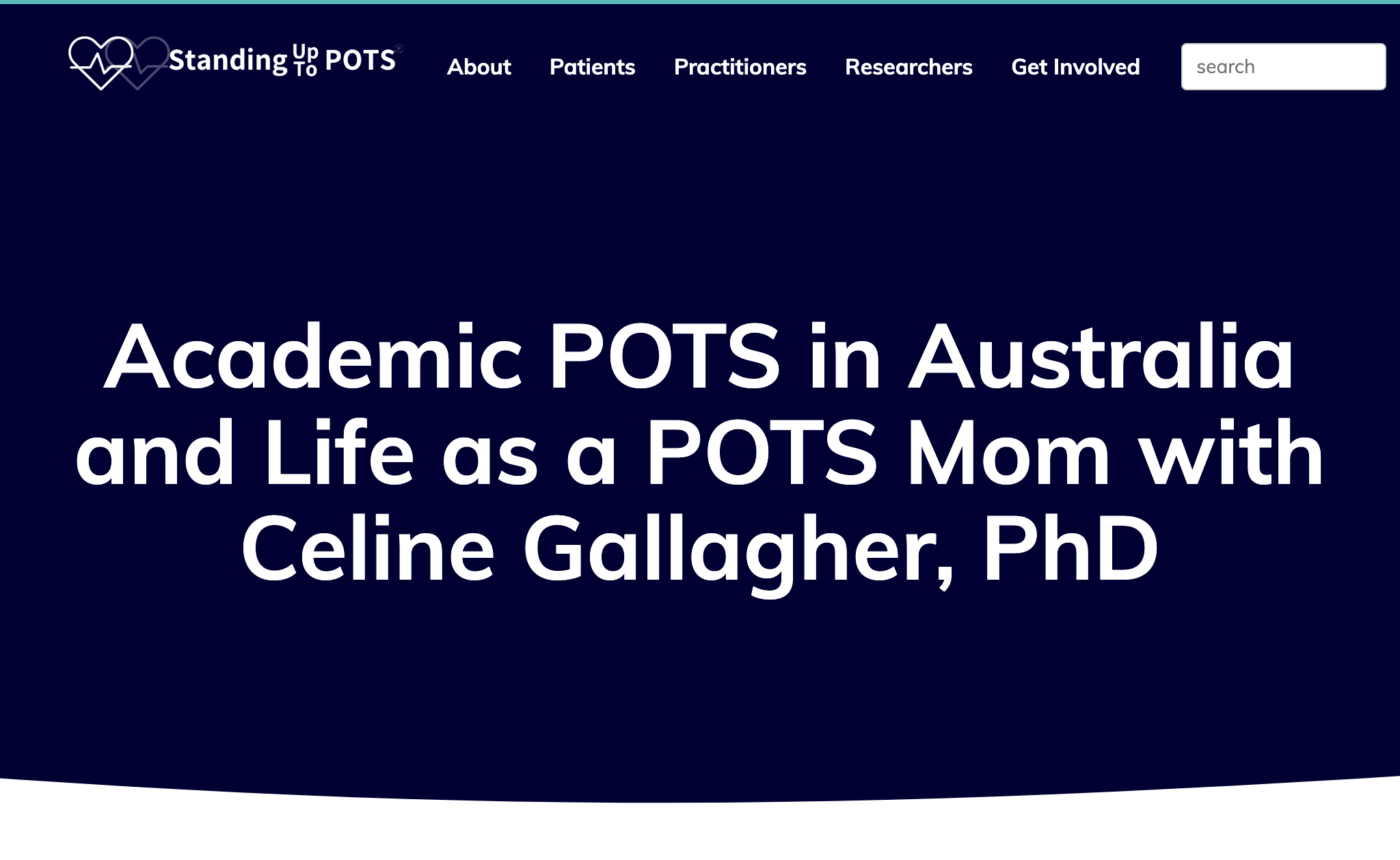 Academic POTS in Australia and Life as a POTS Mom with Celine Gallagher, PhD