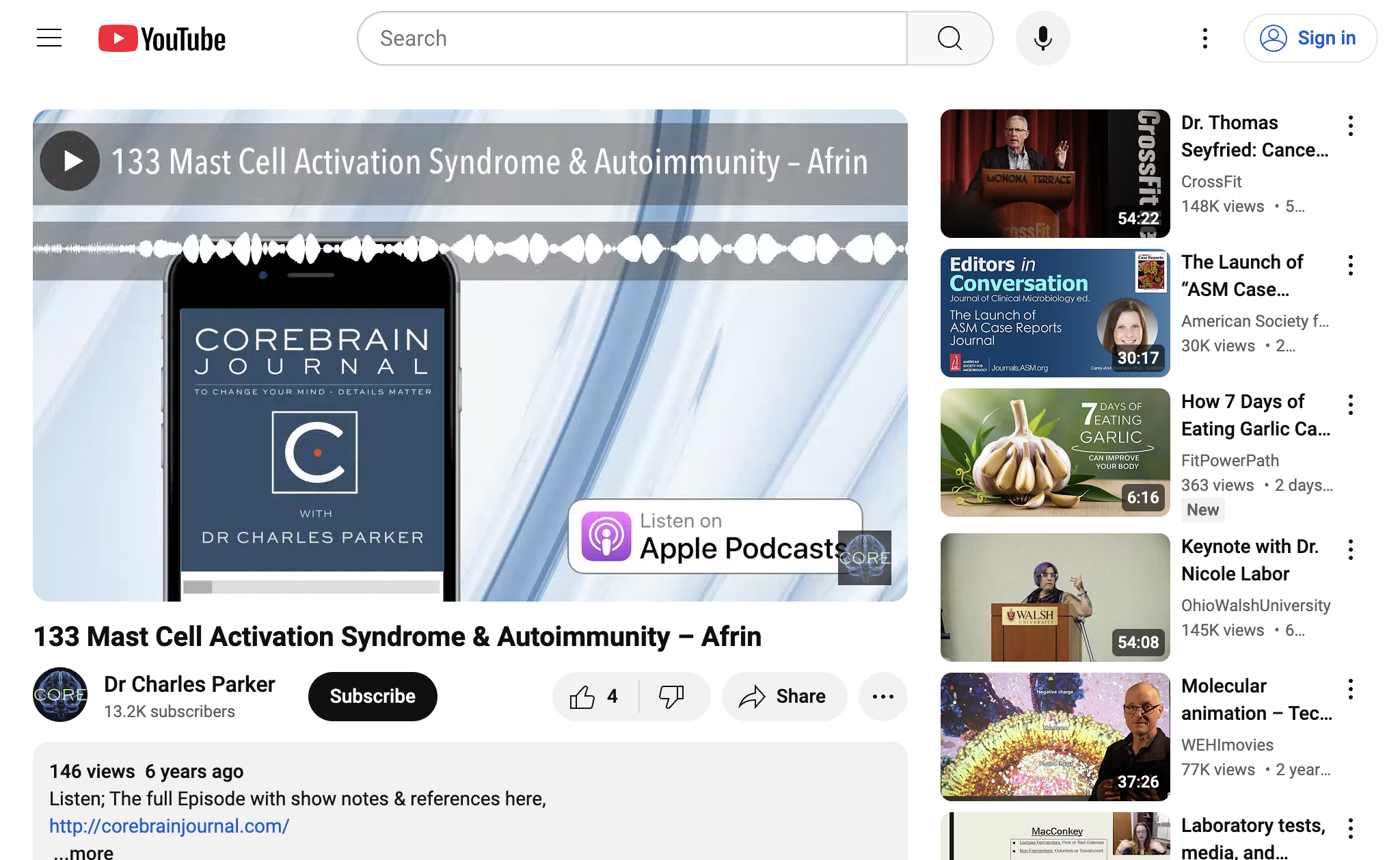 133 Mast Cell Activation Syndrome & Autoimmunity – Afrin