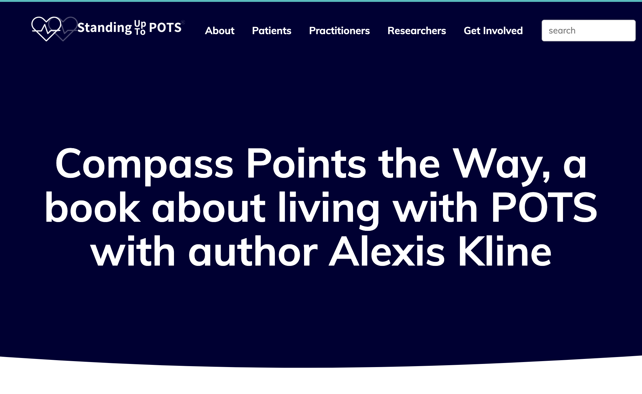 Compass Points the Way, a book about living with POTS with author Alexis Kline