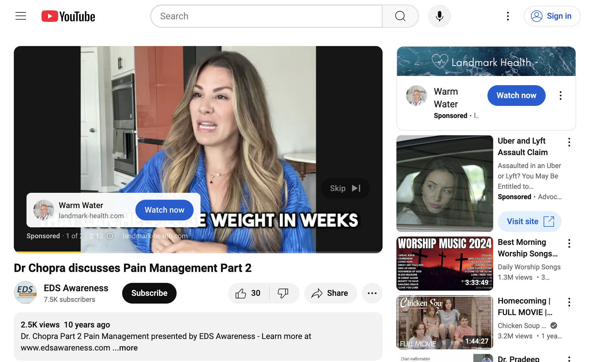 Dr  Chopra discusses Pain Management Part 2