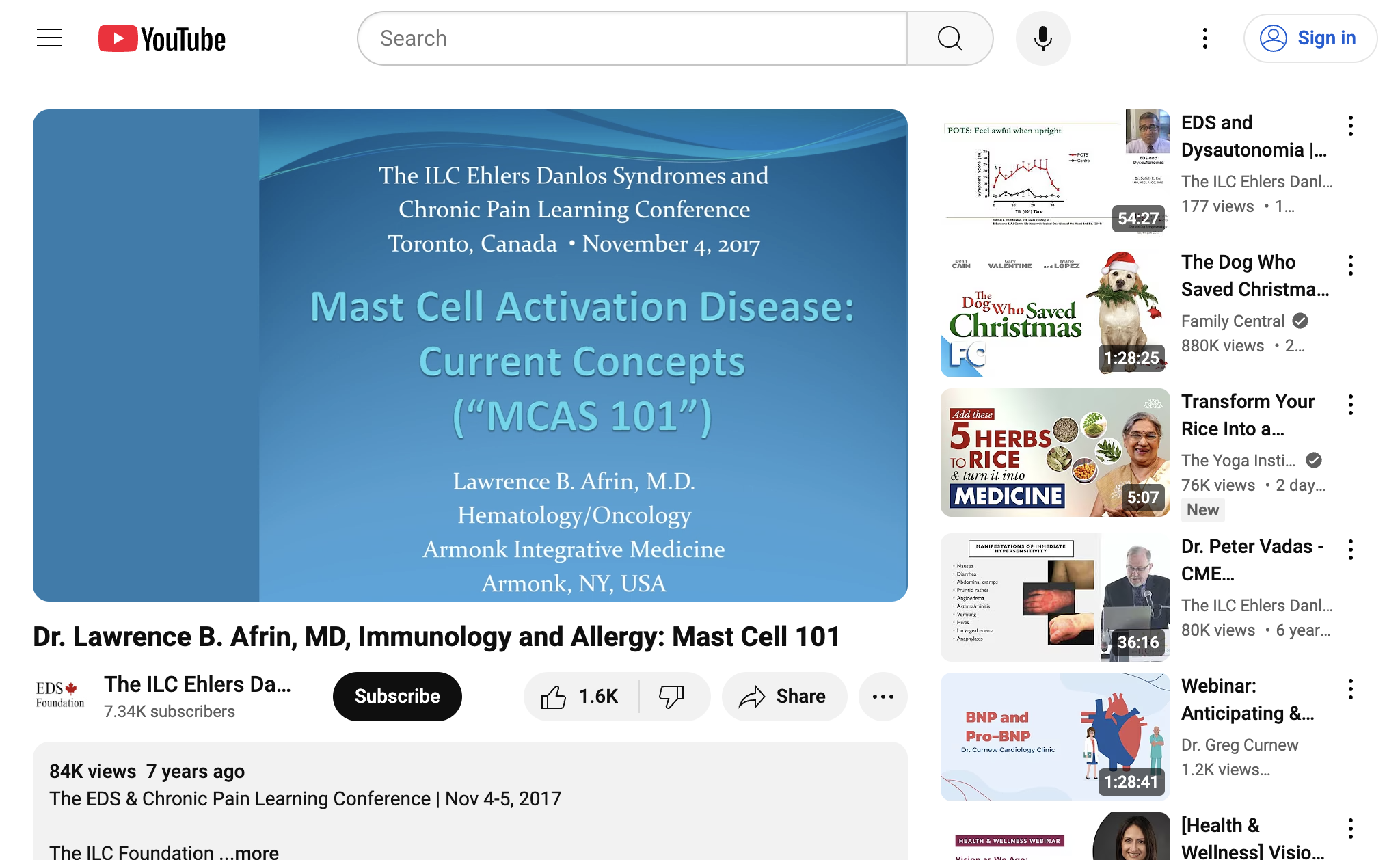 Dr. Lawrence B. Afrin, MD, Immunology and Allergy: Mast Cell 101