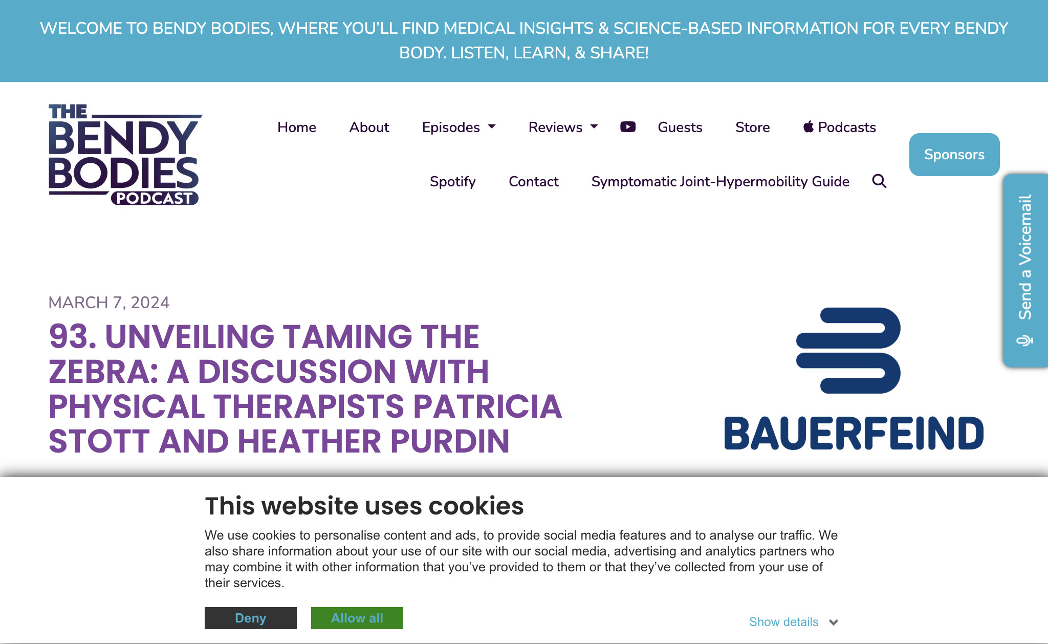 93. Unveiling Taming the Zebra: A Discussion with Physical Therapists Patricia Stott and Heather Purdin