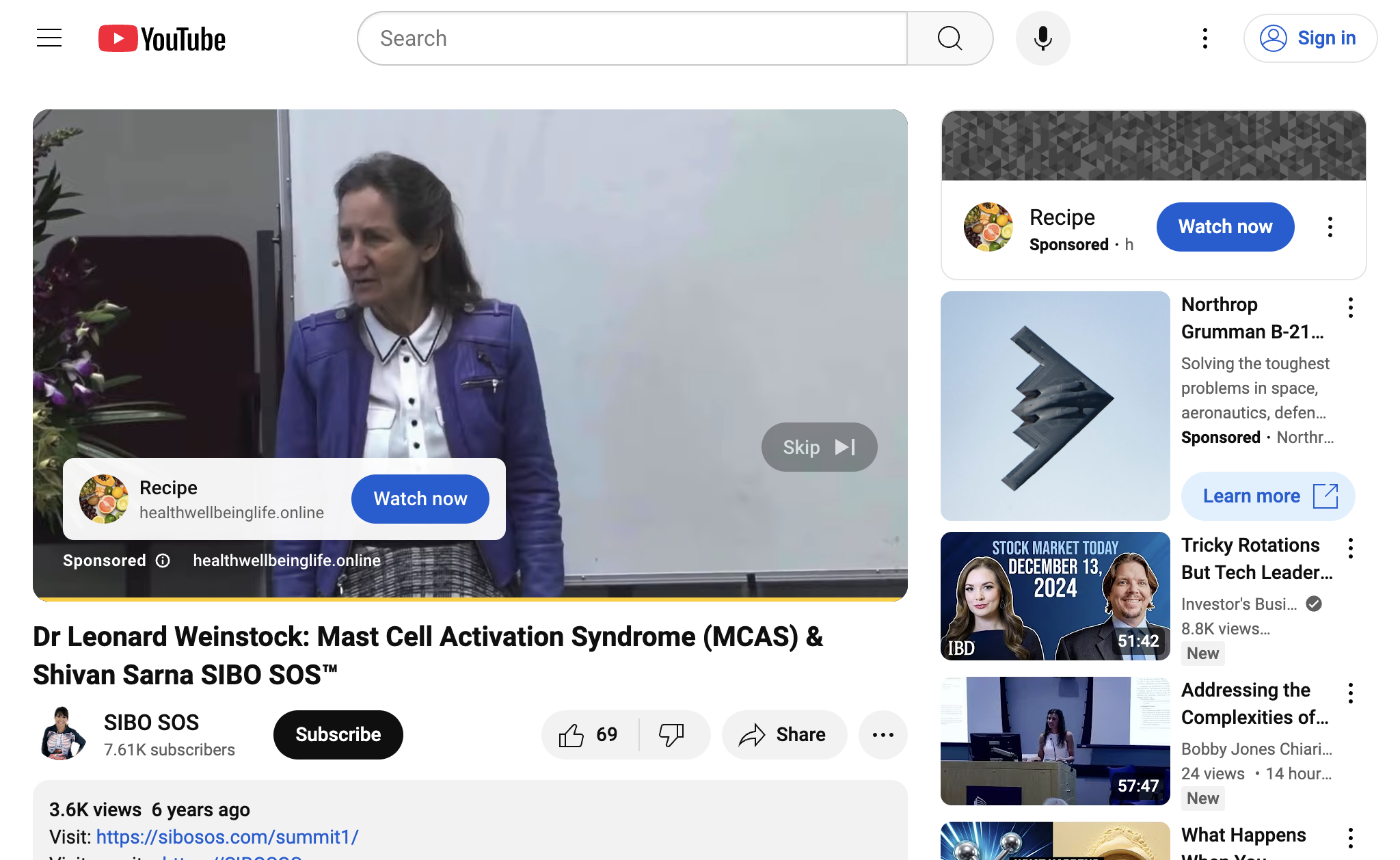 Dr  Leonard Weinstock: Mast Cell Activation Syndrome (MCAS) &  Shivan Sarna SIBO SOS™
