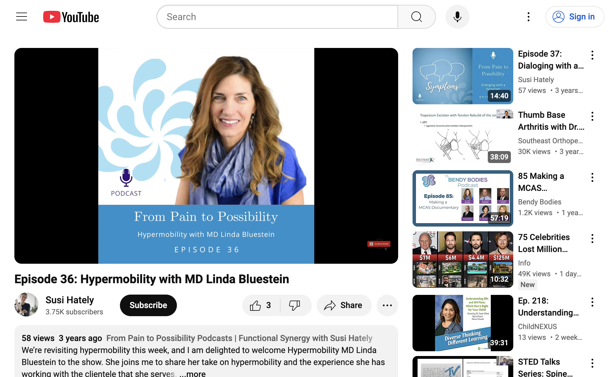 Episode 36: Hypermobility with MD Linda Bluestein