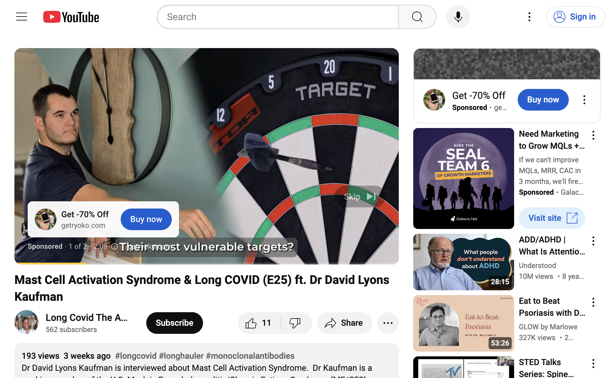 Mast Cell Activation Syndrome & Long COVID (E25) ft. Dr David Lyons Kaufman