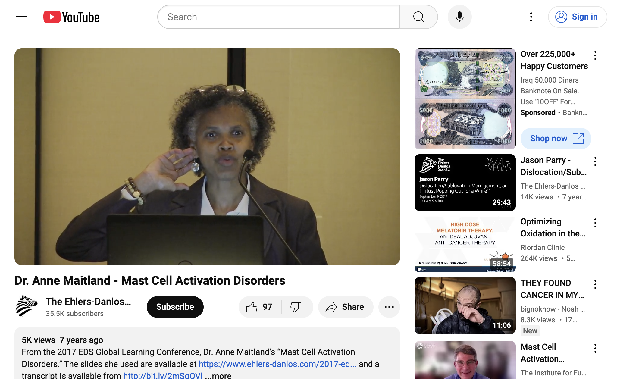 Dr. Anne Maitland - Mast Cell Activation Disorders