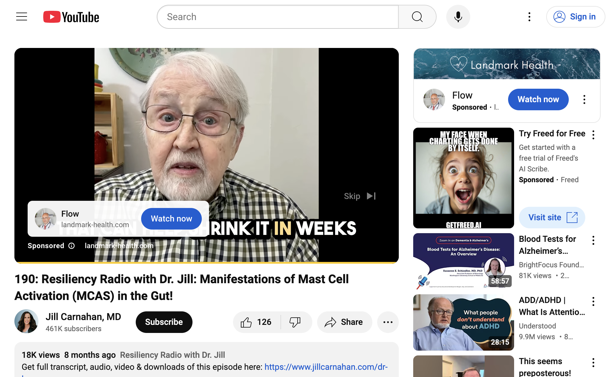 190: Resiliency Radio with Dr. Jill:  Manifestations of Mast Cell Activation (MCAS) in the Gut!