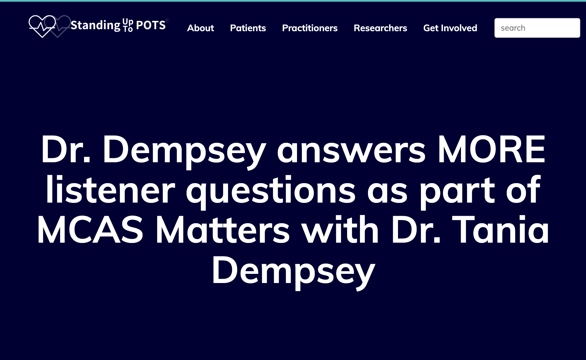 Dr. Dempsey answers MORE listener questions as part of MCAS Matters with Dr. Tania Dempsey