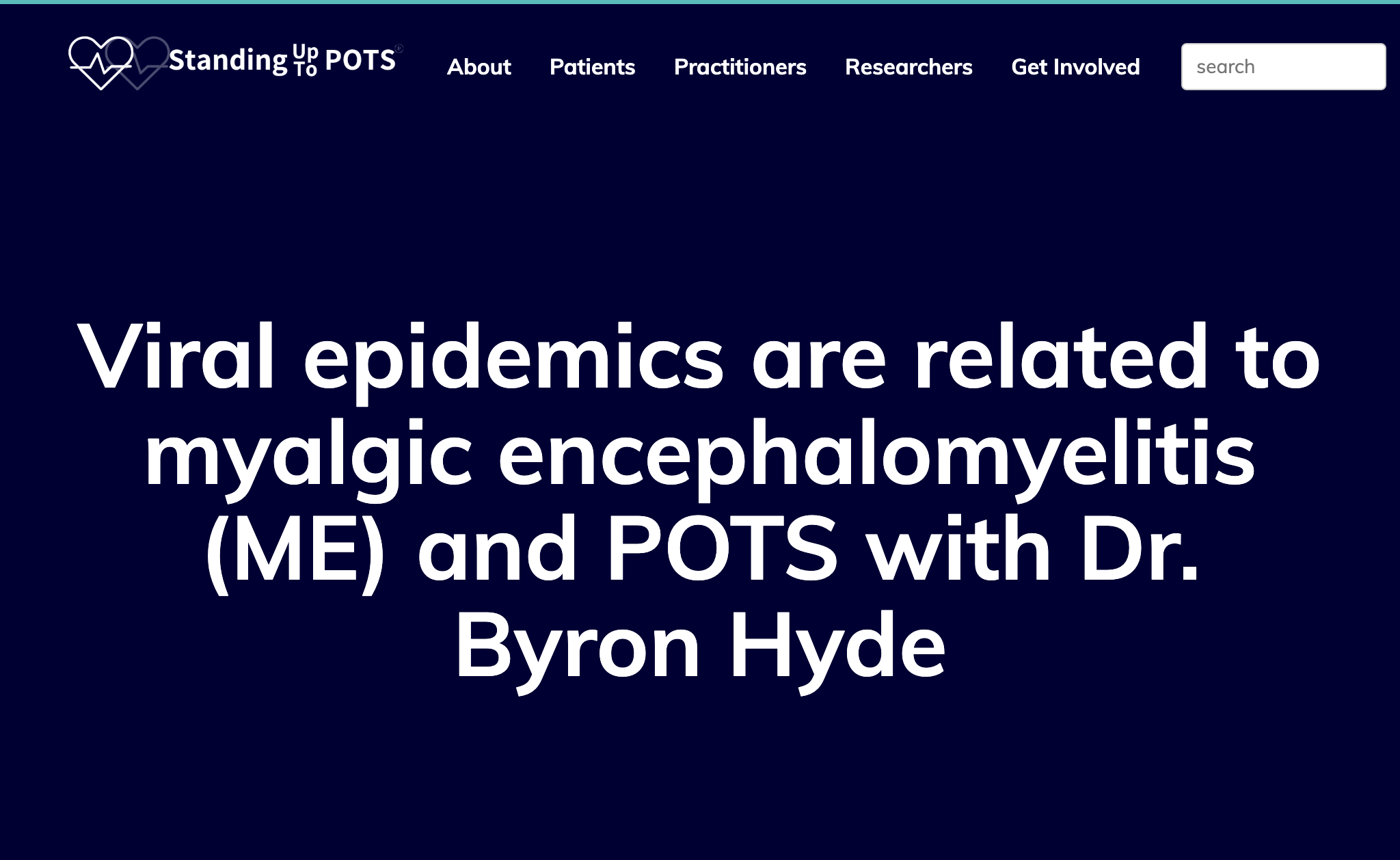 Viral epidemics are related to myalgic encephalomyelitis (ME) and POTS with Dr. Byron Hyde