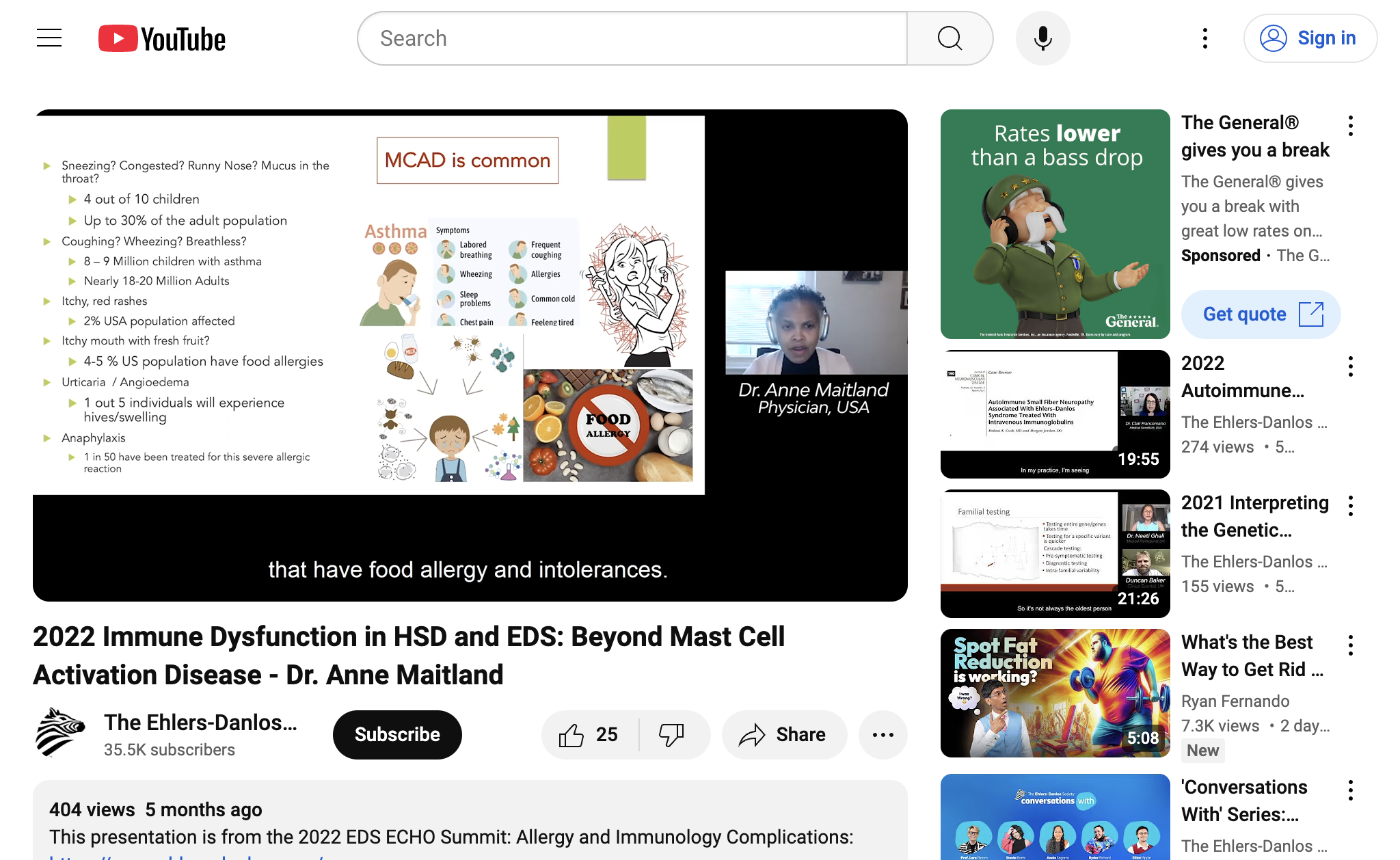 2022 Immune Dysfunction in HSD and EDS: Beyond Mast Cell Activation Disease - Dr. Anne Maitland