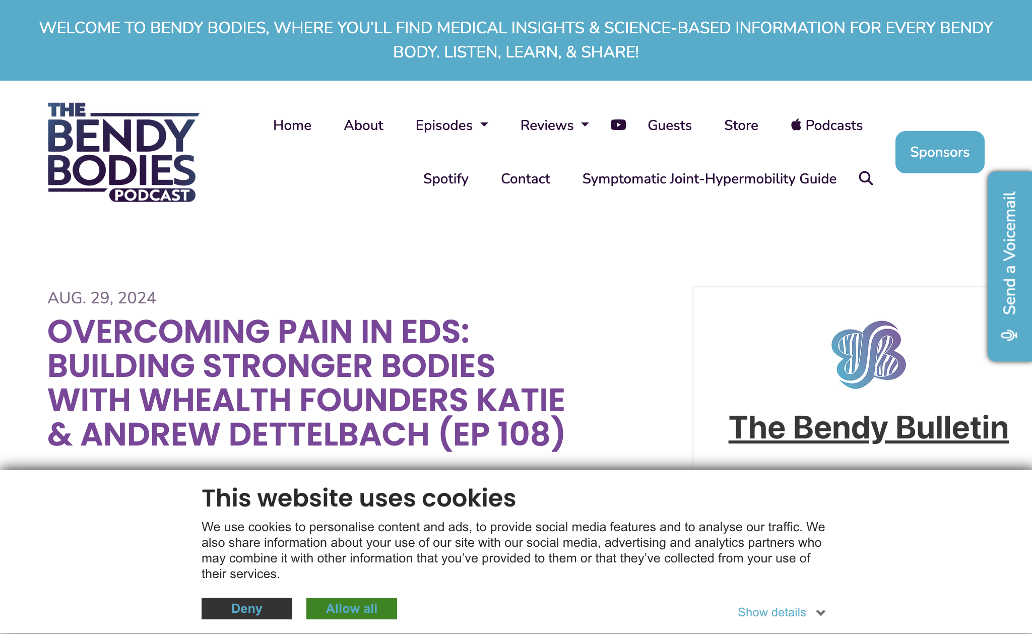 Overcoming Pain in EDS: Building Stronger Bodies with Whealth Founders Katie & Andrew Dettelbach (Ep 108)
