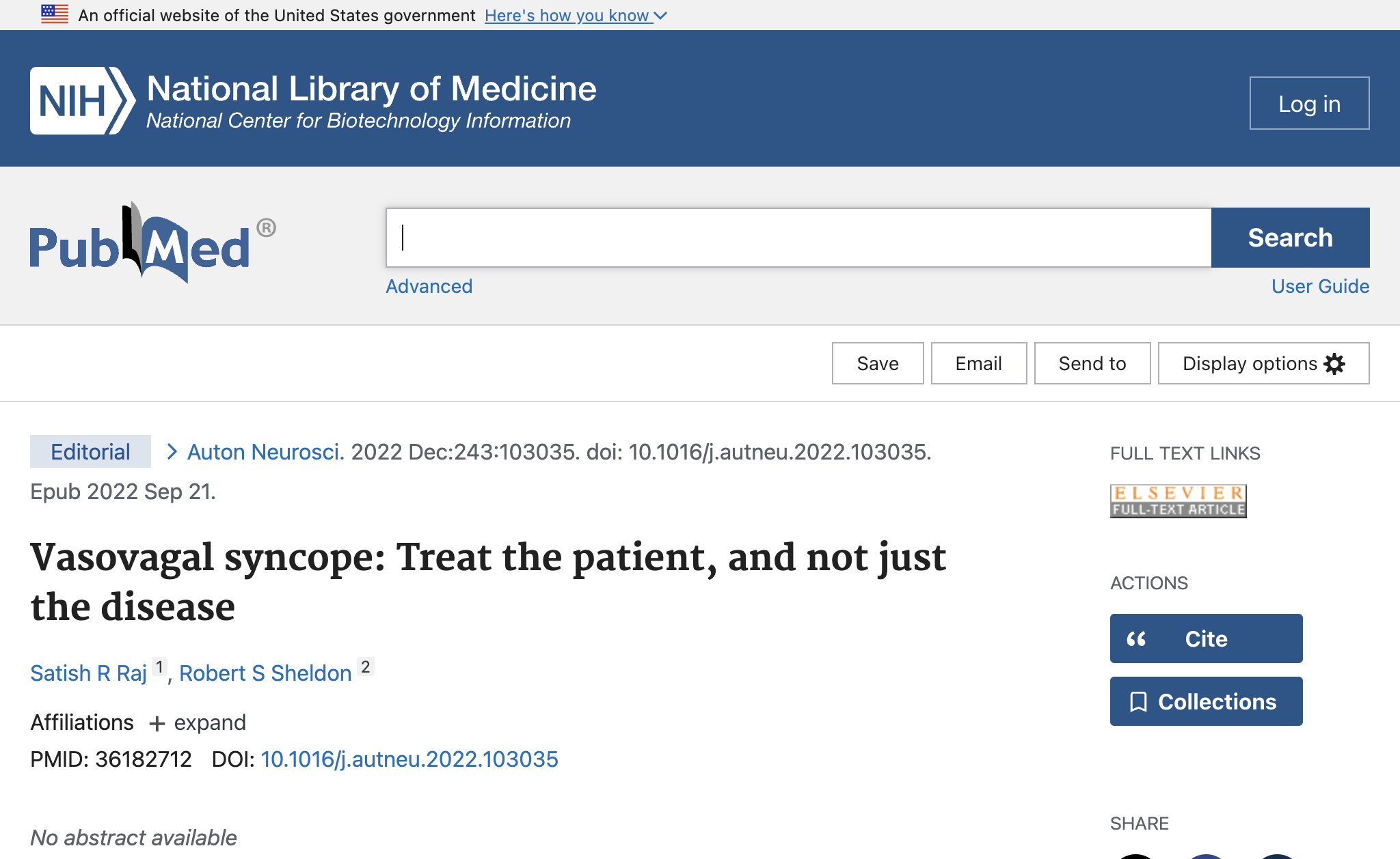 Vasovagal syncope: Treat the patient, and not just the disease.
