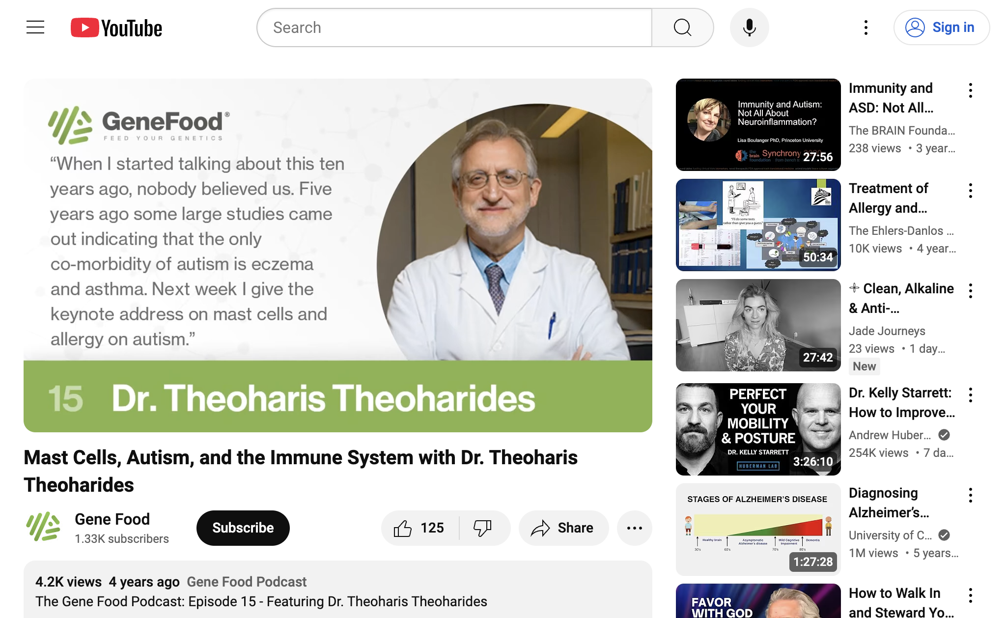 Mast Cells, Autism, and the Immune System with Dr. Theoharis Theoharides
