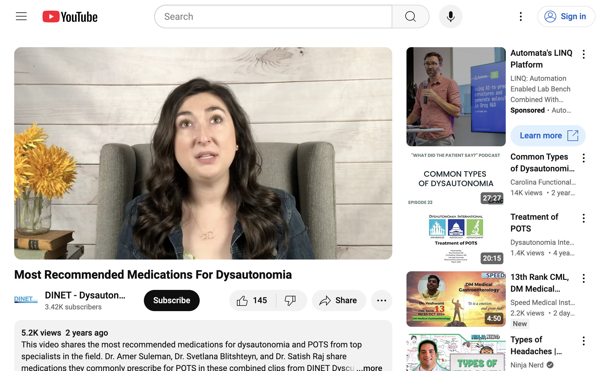 Most Recommended Medications For Dysautonomia