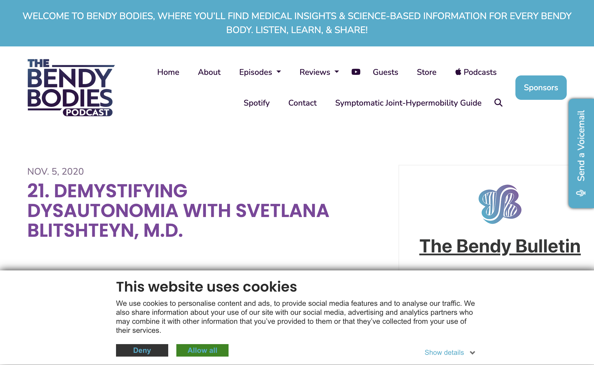 21. Demystifying Dysautonomia with Svetlana Blitshteyn, M.D.