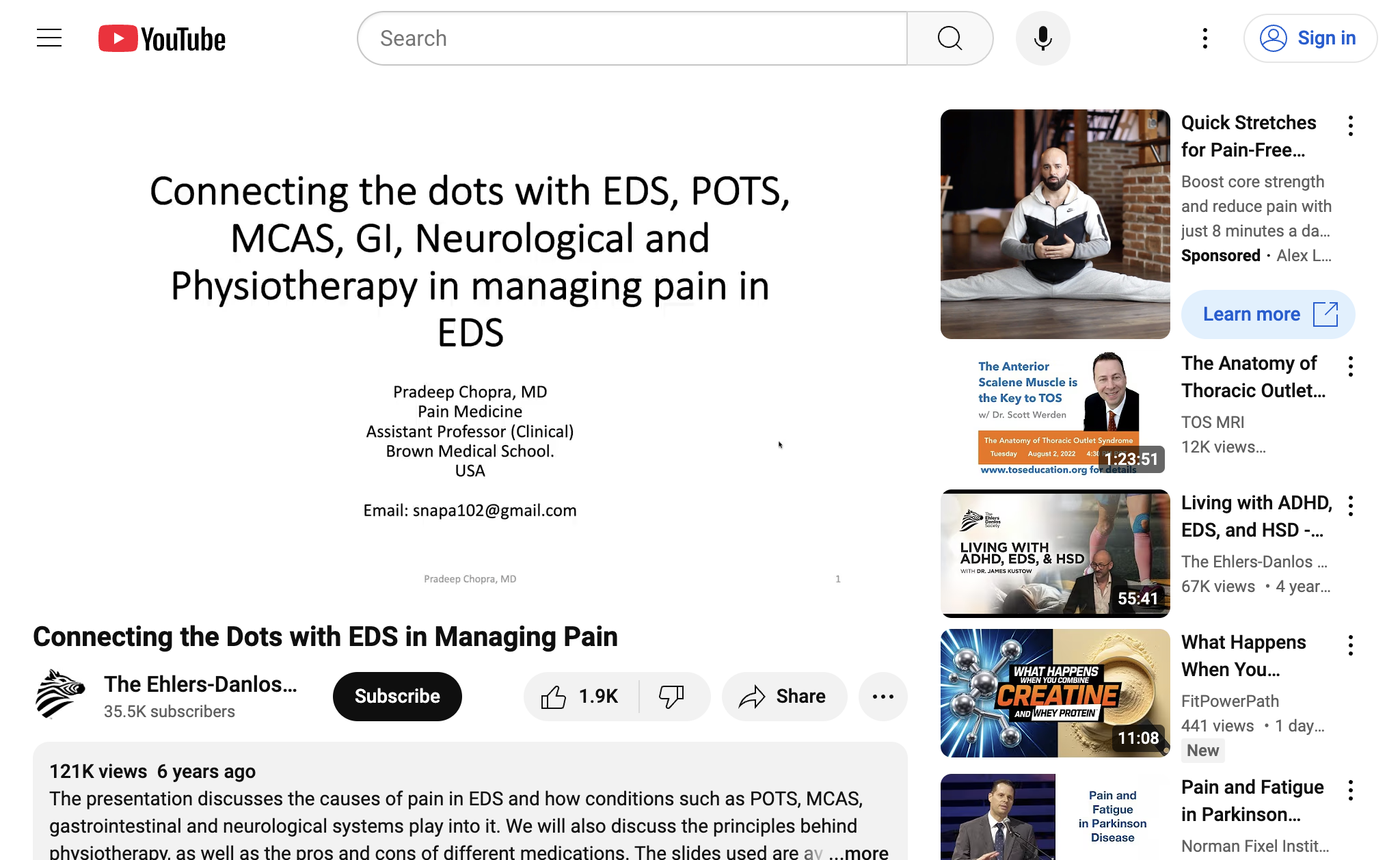 Connecting the Dots with EDS in Managing Pain