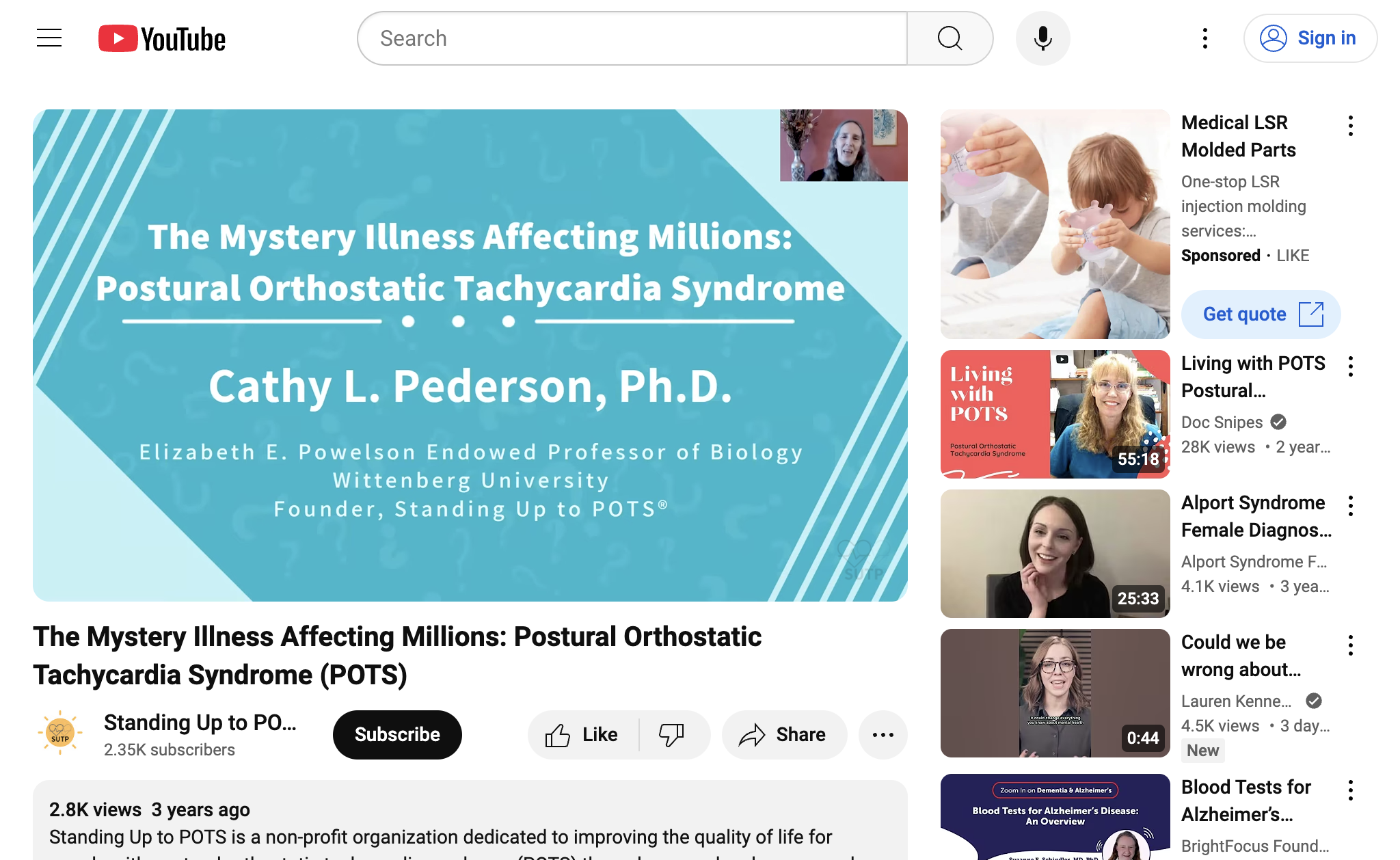 The Mystery Illness Affecting Millions: Postural Orthostatic Tachycardia Syndrome (POTS)