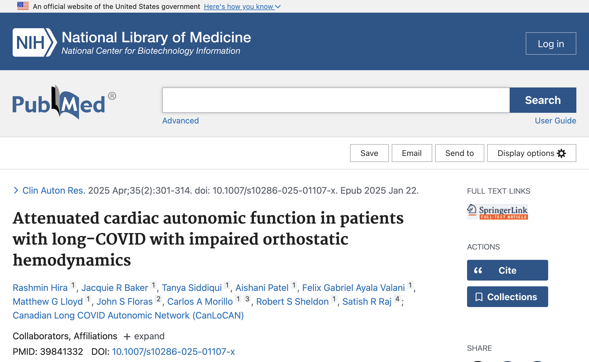 Attenuated cardiac autonomic function in patients with long-COVID with impaired orthostatic hemodynamics.