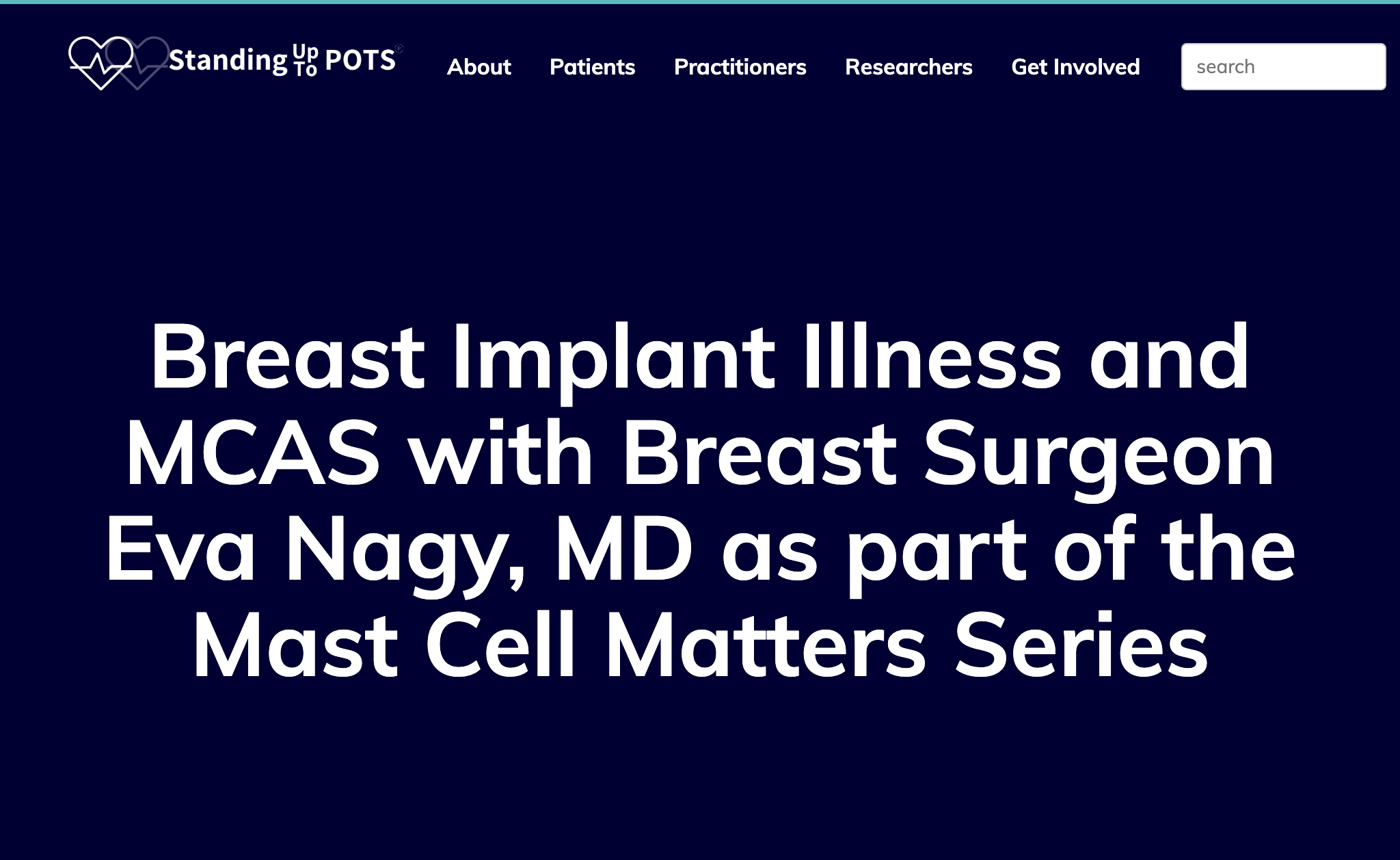 Breast Implant Illness and MCAS with Breast Surgeon Eva Nagy, MD as part of the Mast Cell Matters Series