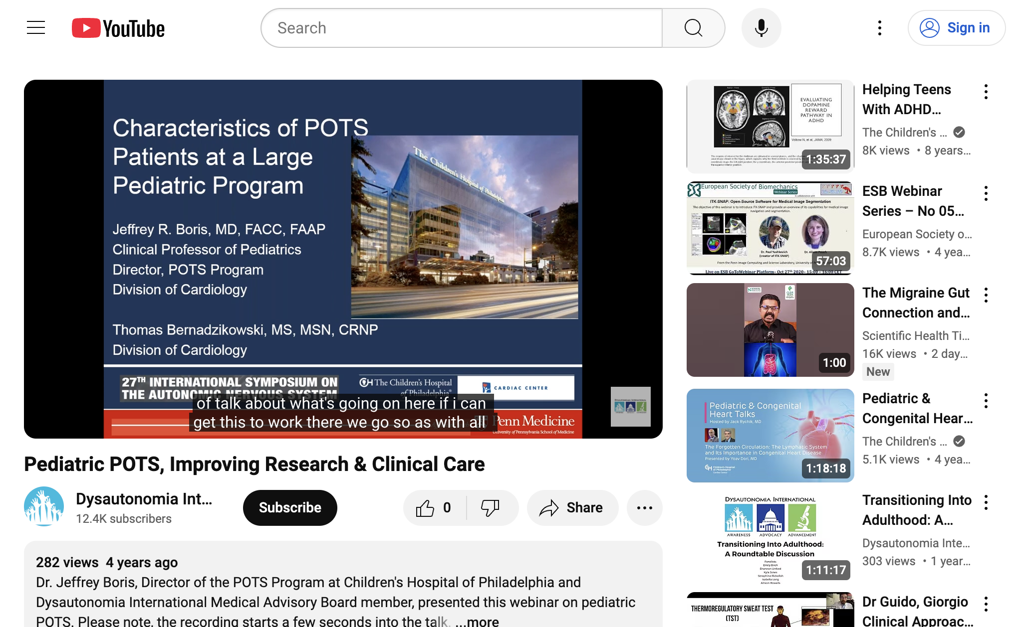 Pediatric POTS, Improving Research & Clinical Care