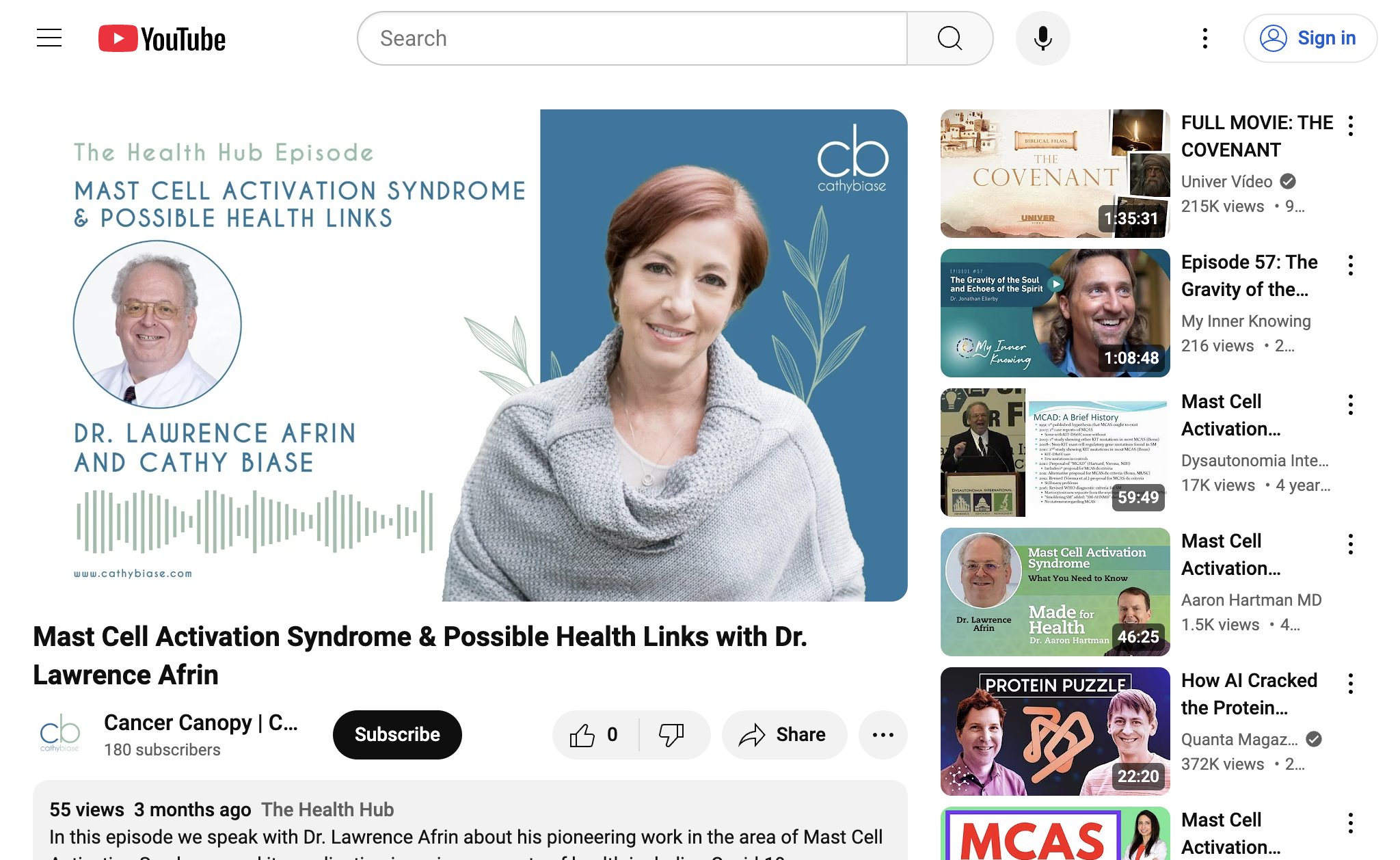 Mast Cell Activation Syndrome & Possible Health Links with Dr. Lawrence Afrin