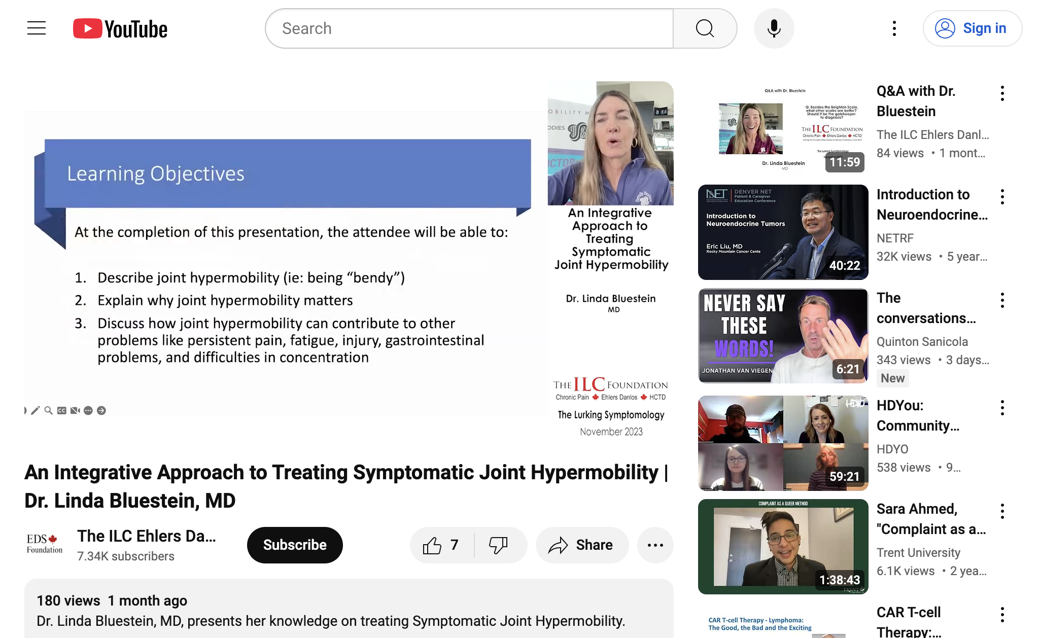 An Integrative Approach to Treating Symptomatic Joint Hypermobility | Dr. Linda Bluestein, MD
