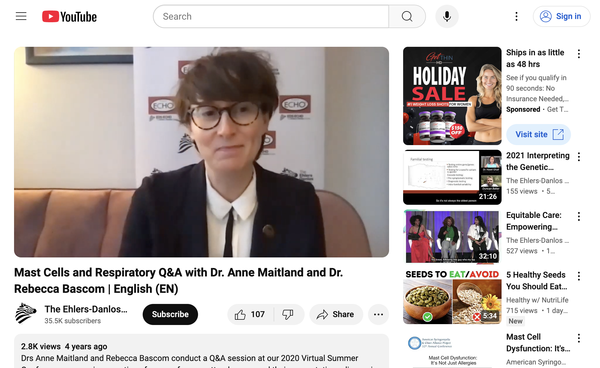 Mast Cells and Respiratory Q&A with Dr. Anne Maitland and Dr. Rebecca Bascom | English (EN)