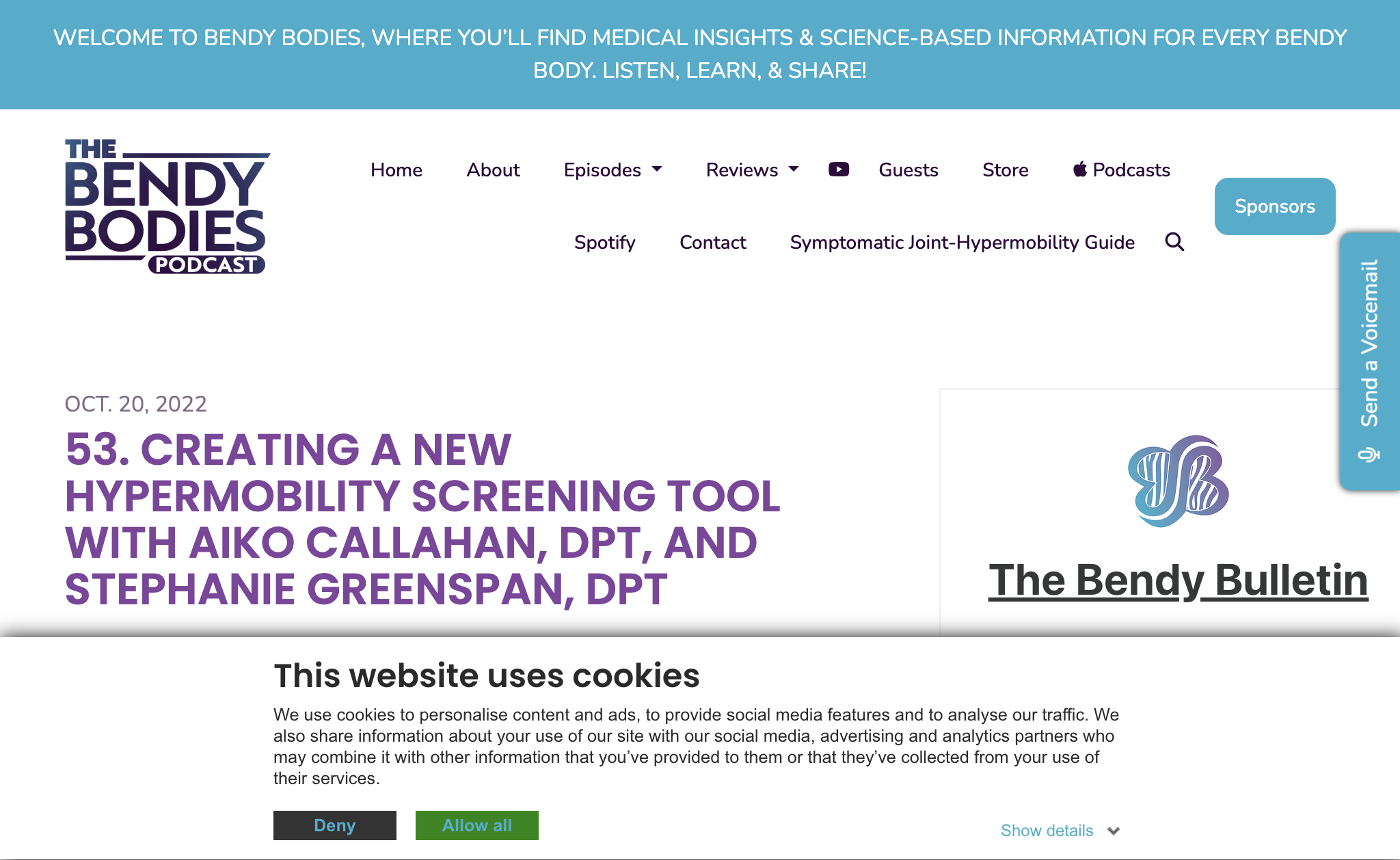 53. Creating a New Hypermobility Screening Tool with Aiko Callahan, DPT, and Stephanie Greenspan, DPT