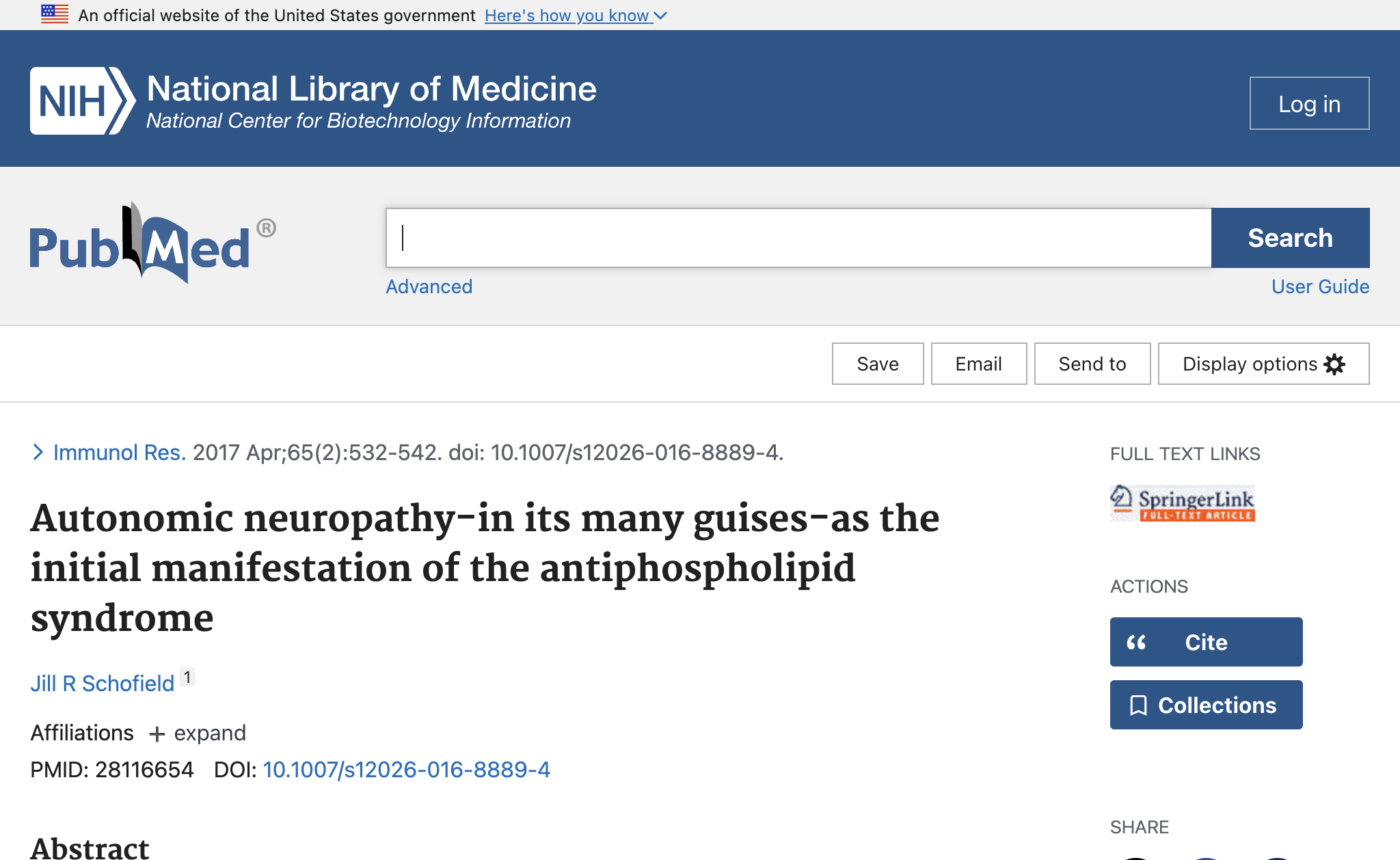 Autonomic neuropathy-in its many guises-as the initial manifestation of the antiphospholipid syndrome.