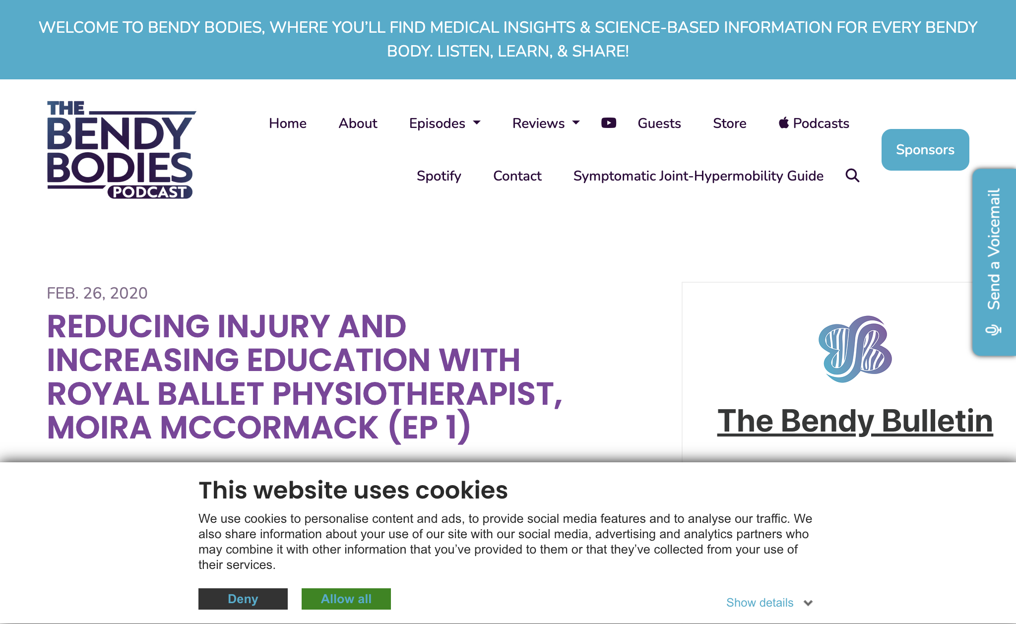 Reducing Injury and Increasing Education with Royal Ballet Physiotherapist, Moira McCormack (Ep 1)