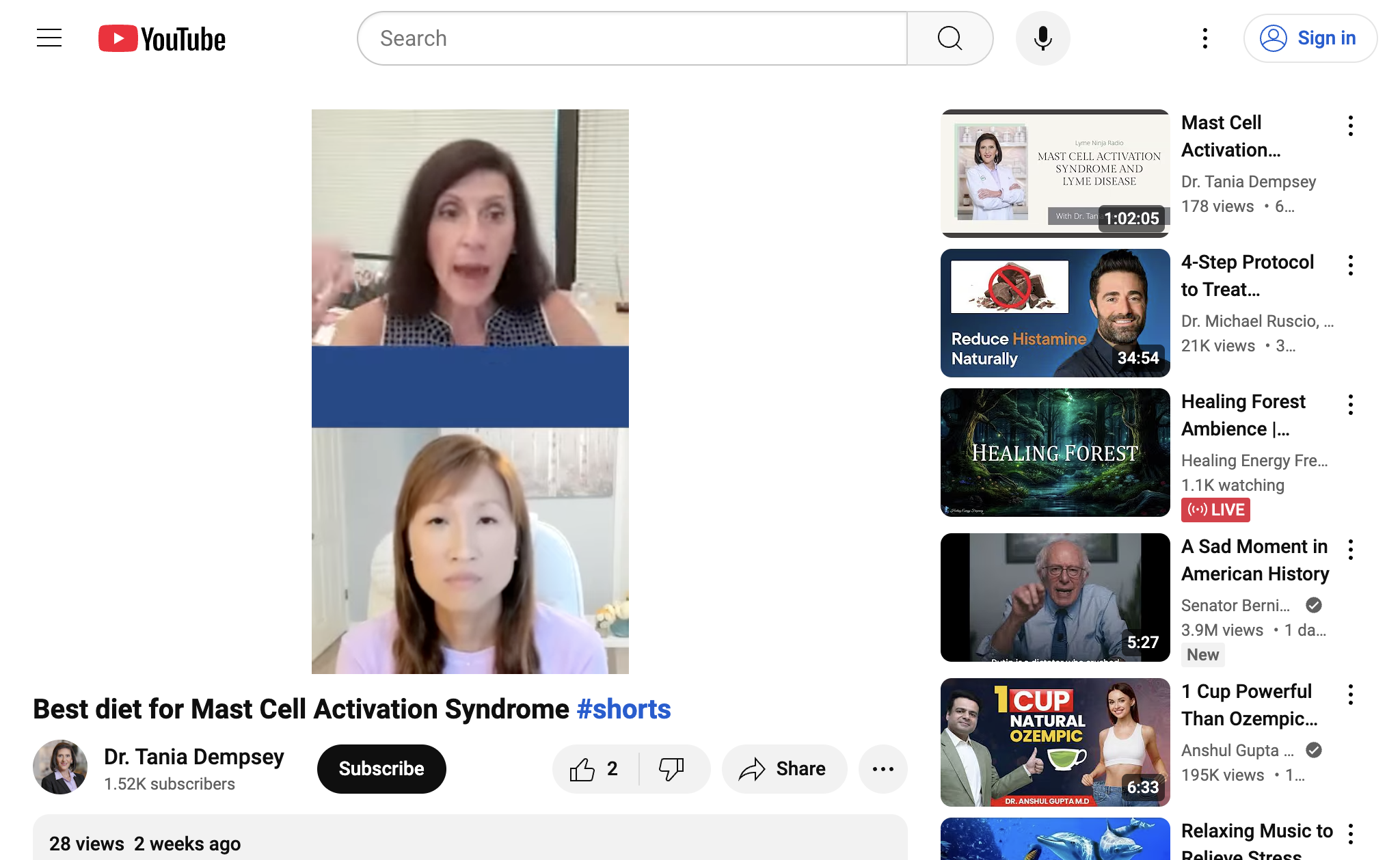 Best diet for Mast Cell Activation Syndrome #shorts