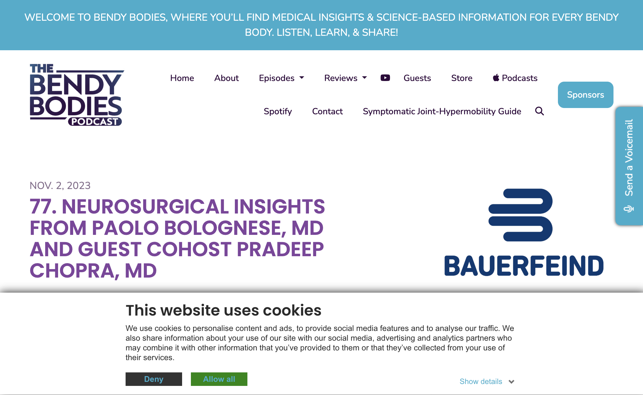 77. Neurosurgical Insights from Paolo Bolognese, MD and Guest Cohost Pradeep Chopra, MD