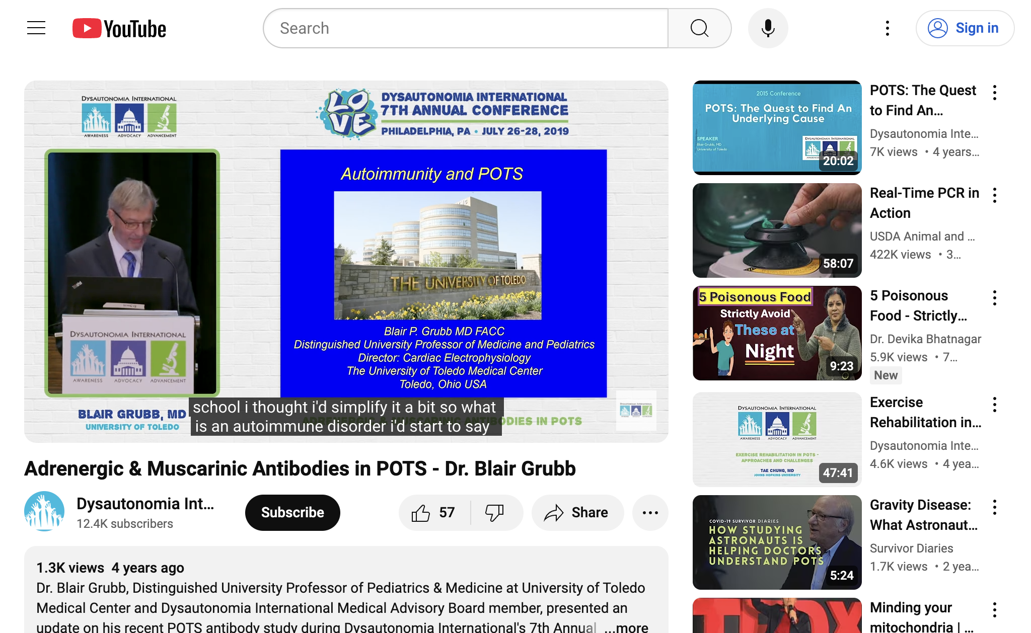 Adrenergic & Muscarinic Antibodies in POTS - Dr. Blair Grubb