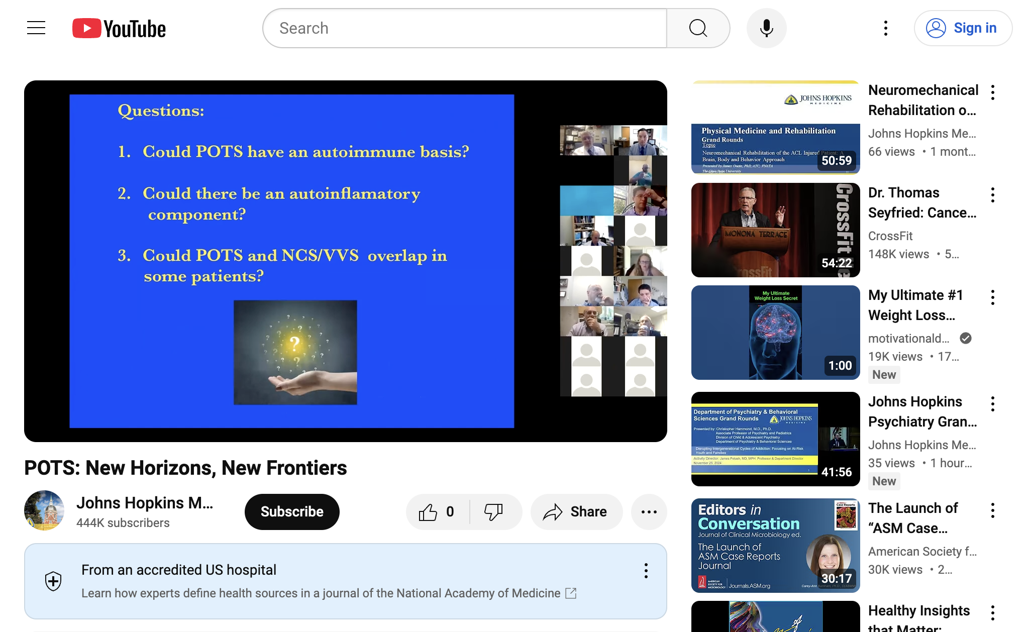 POTS: New Horizons, New Frontiers