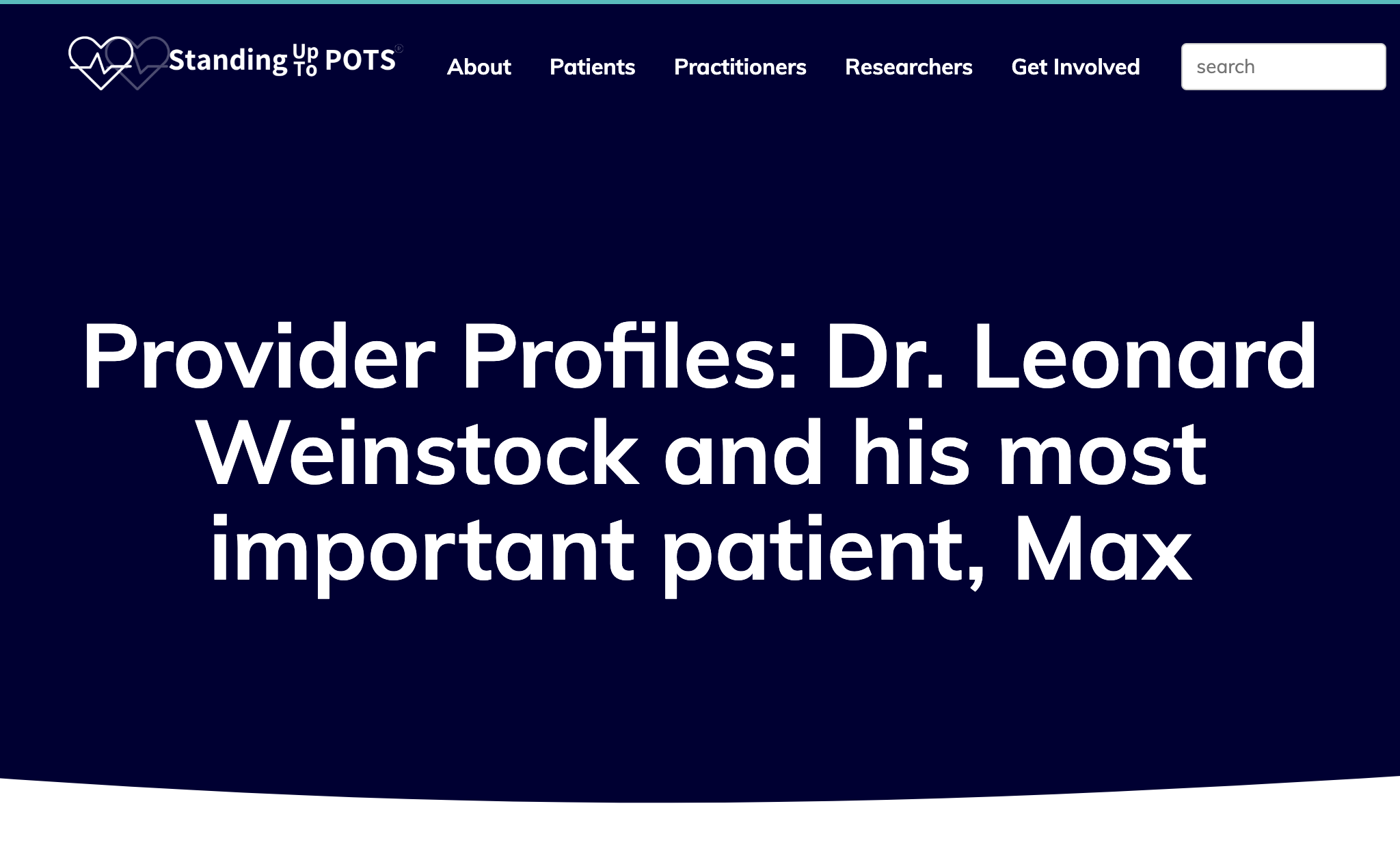 Provider Profiles: Dr. Leonard Weinstock and his most important patient, Max