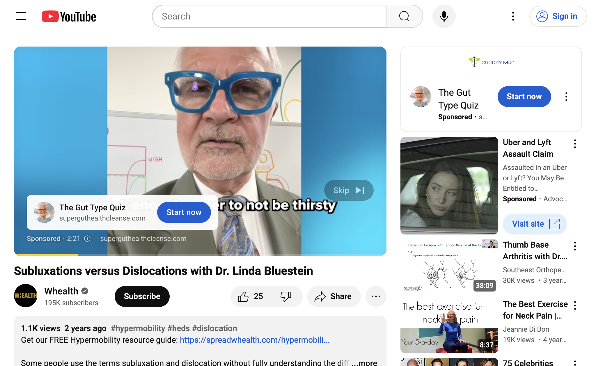 Subluxations versus Dislocations with Dr. Linda Bluestein