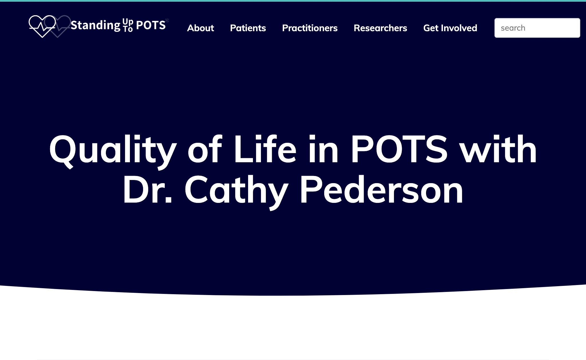 Quality of Life in POTS with Dr. Cathy Pederson