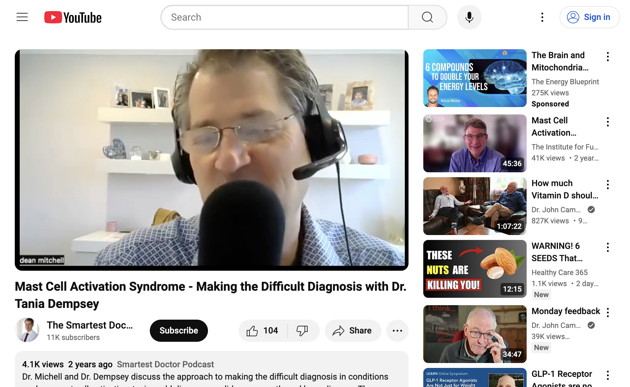 Mast Cell Activation Syndrome - Making the Difficult Diagnosis with Dr. Tania Dempsey