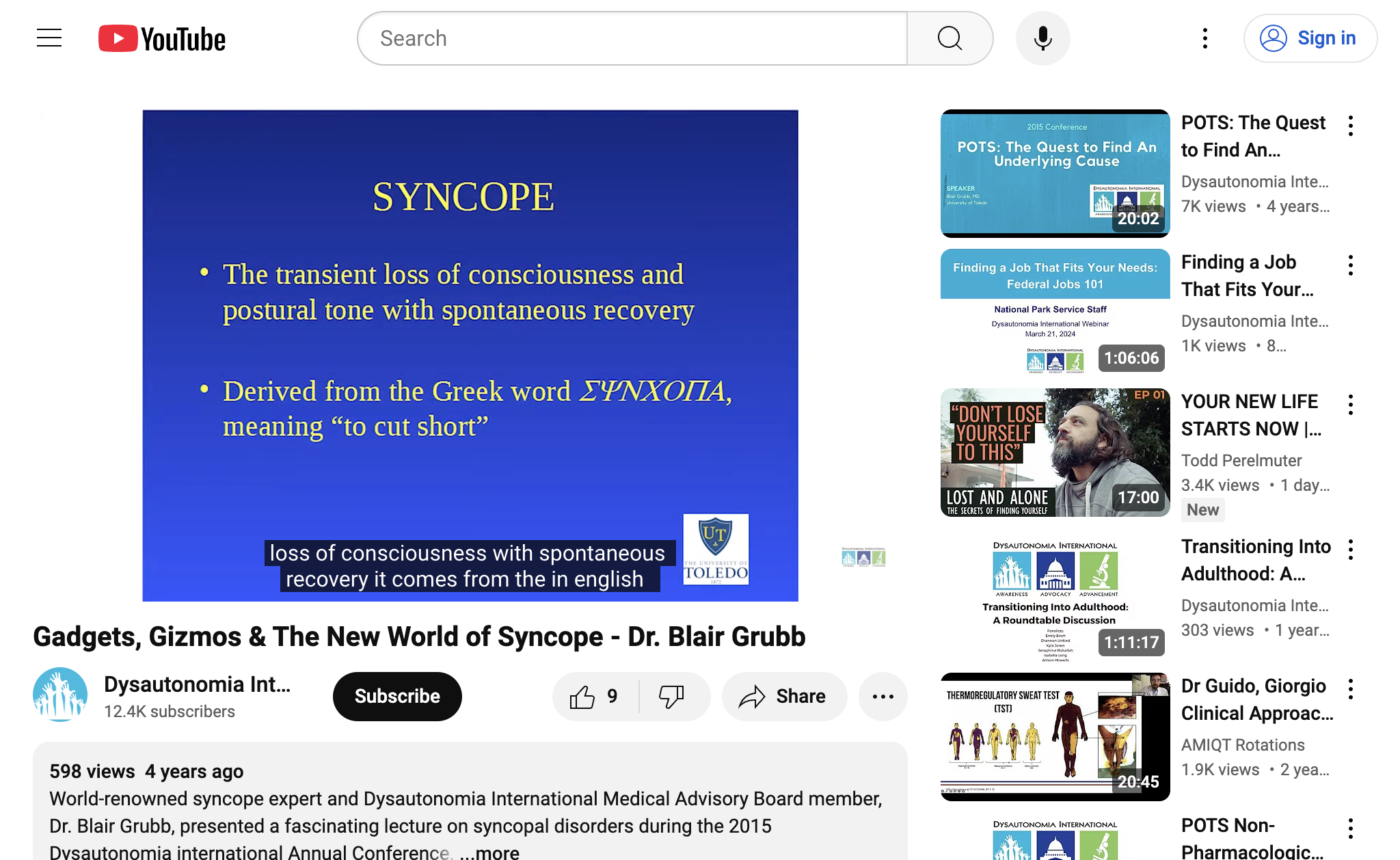Gadgets, Gizmos & The New World of Syncope - Dr. Blair Grubb