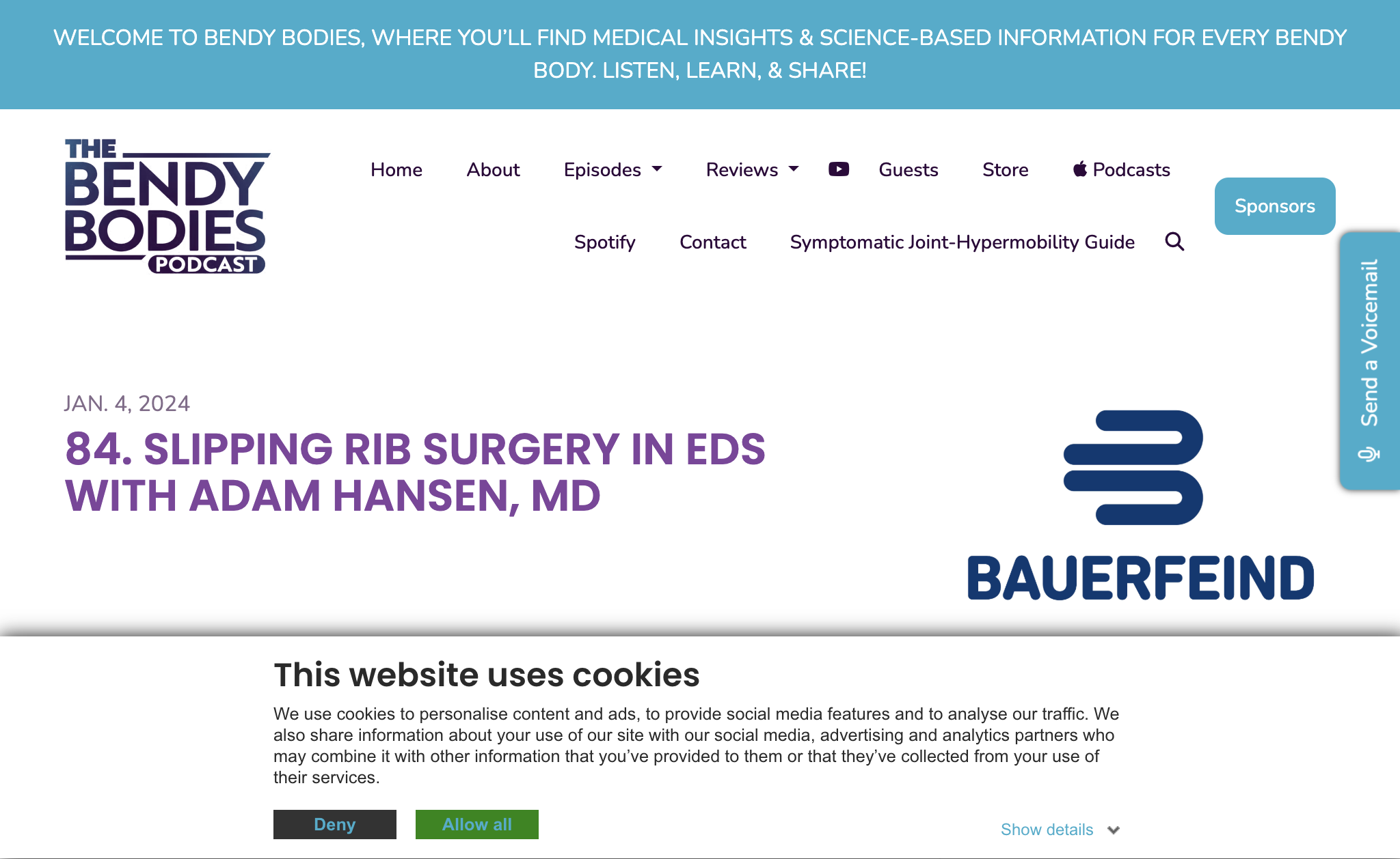 84. Slipping Rib Surgery in EDS with Adam Hansen, MD