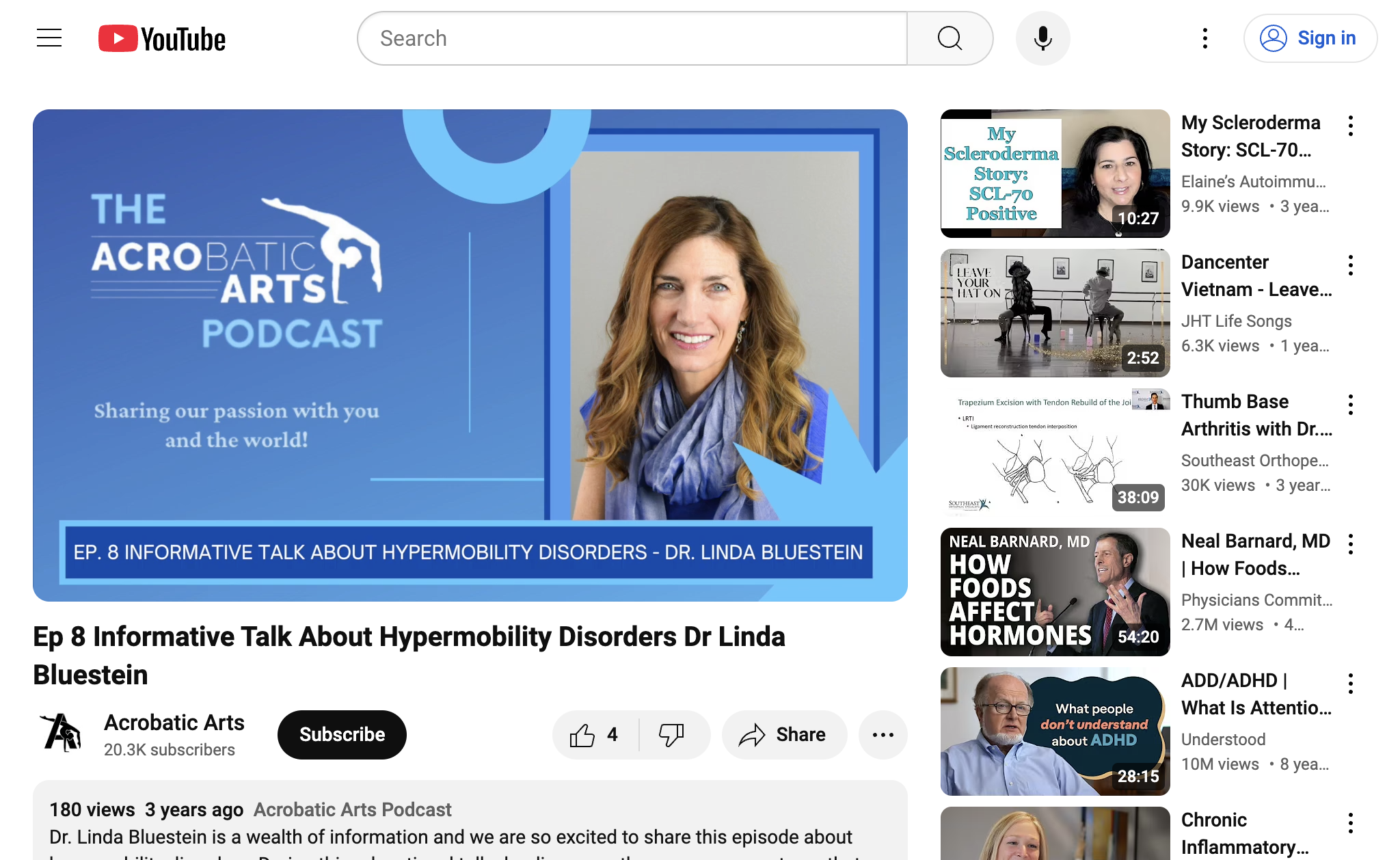Ep  8 Informative Talk About Hypermobility Disorders   Dr  Linda Bluestein