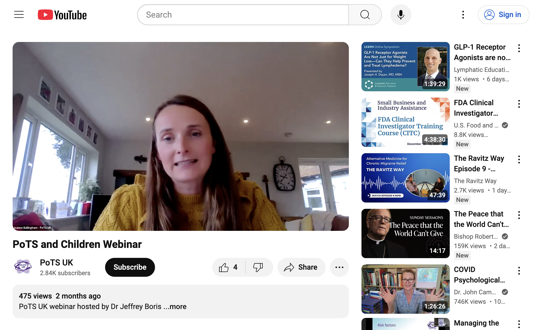 PoTS and Children Webinar
