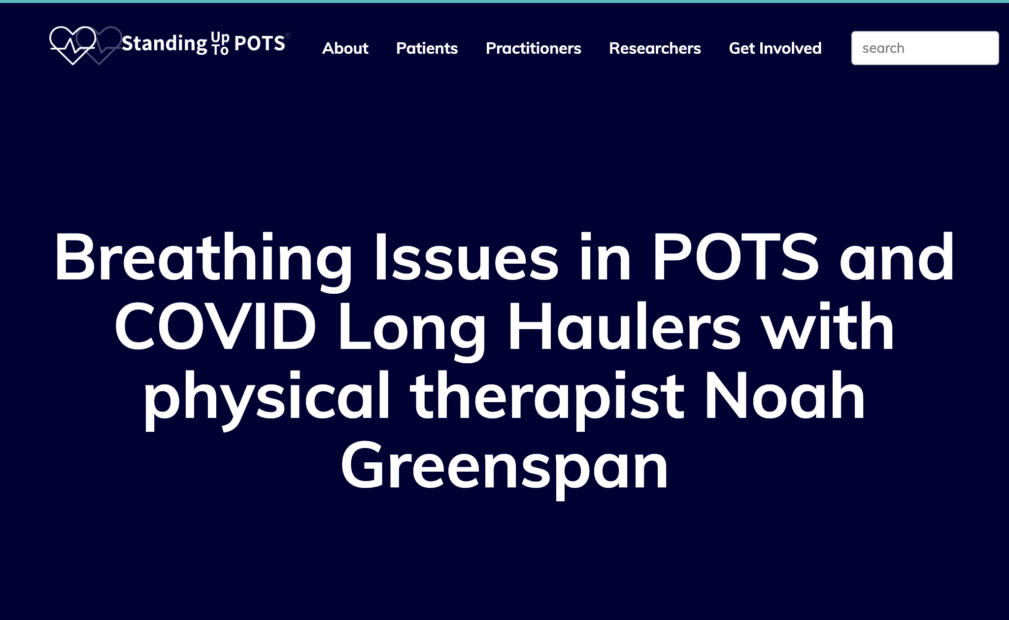 Breathing Issues in POTS and COVID Long Haulers with physical therapist Noah Greenspan
