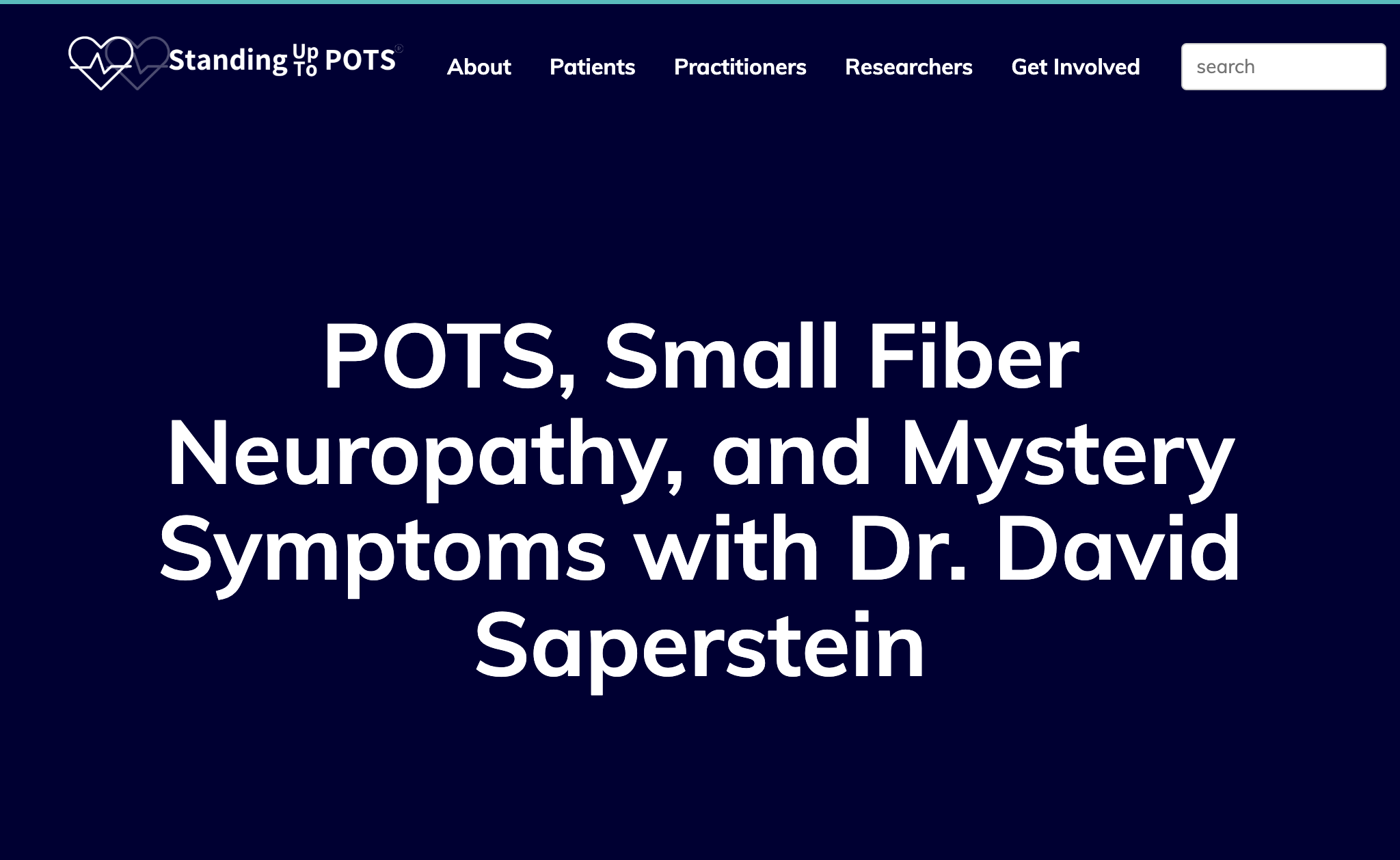 POTS, Small Fiber Neuropathy, and Mystery Symptoms with Dr. David Saperstein