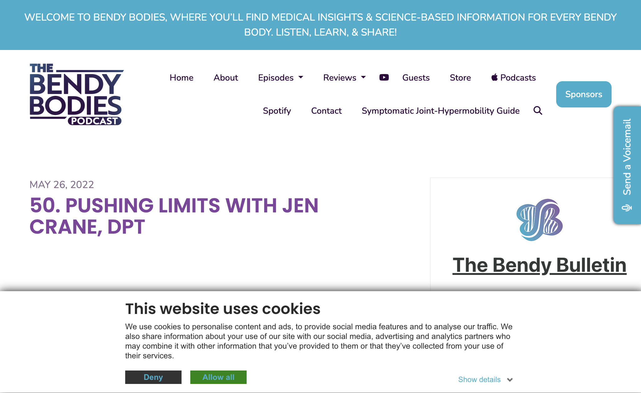 50. Pushing Limits with Jen Crane, DPT