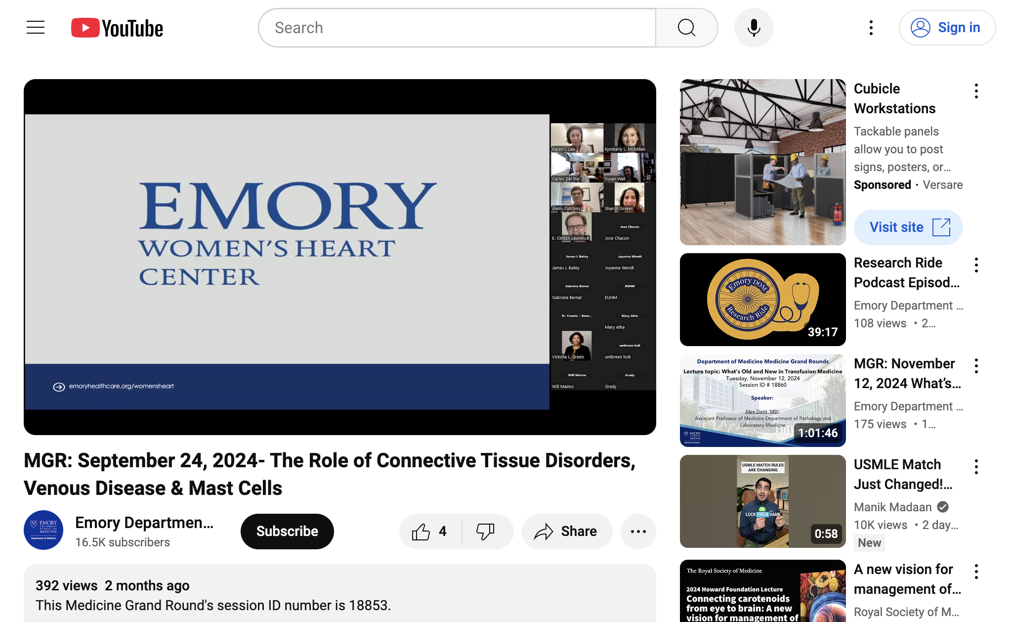 MGR: September 24, 2024- The Role of Connective Tissue Disorders, Venous Disease & Mast Cells